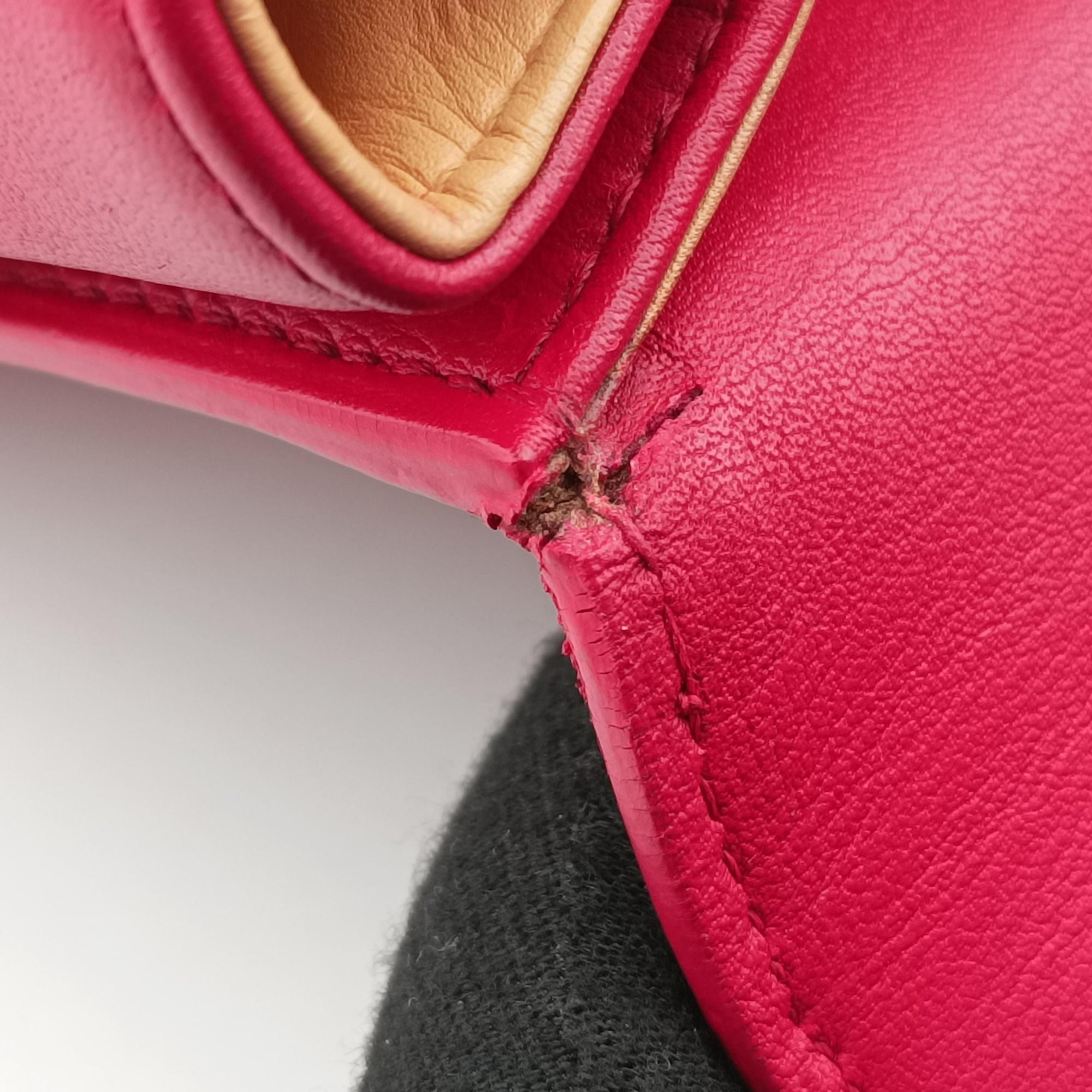 Pre-owned Delvaux Tampete Rose Leather  shoulderbag | stylenewstar