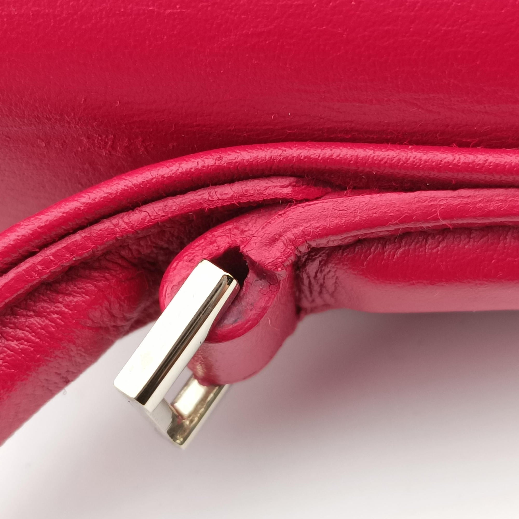 Pre-owned Delvaux Tampete Rose Leather  shoulderbag | stylenewstar