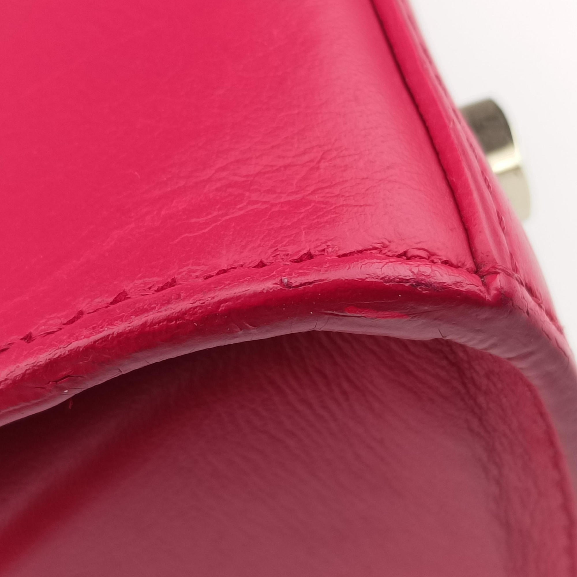 Pre-owned Delvaux Tampete Rose Leather  shoulderbag | stylenewstar