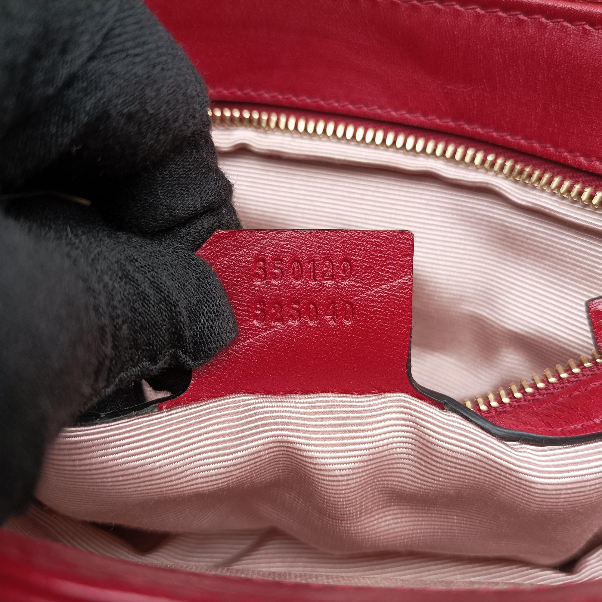 Secondhand Gucci Arli Red×Black Leather 550129 shoulderbag | stylenewstar