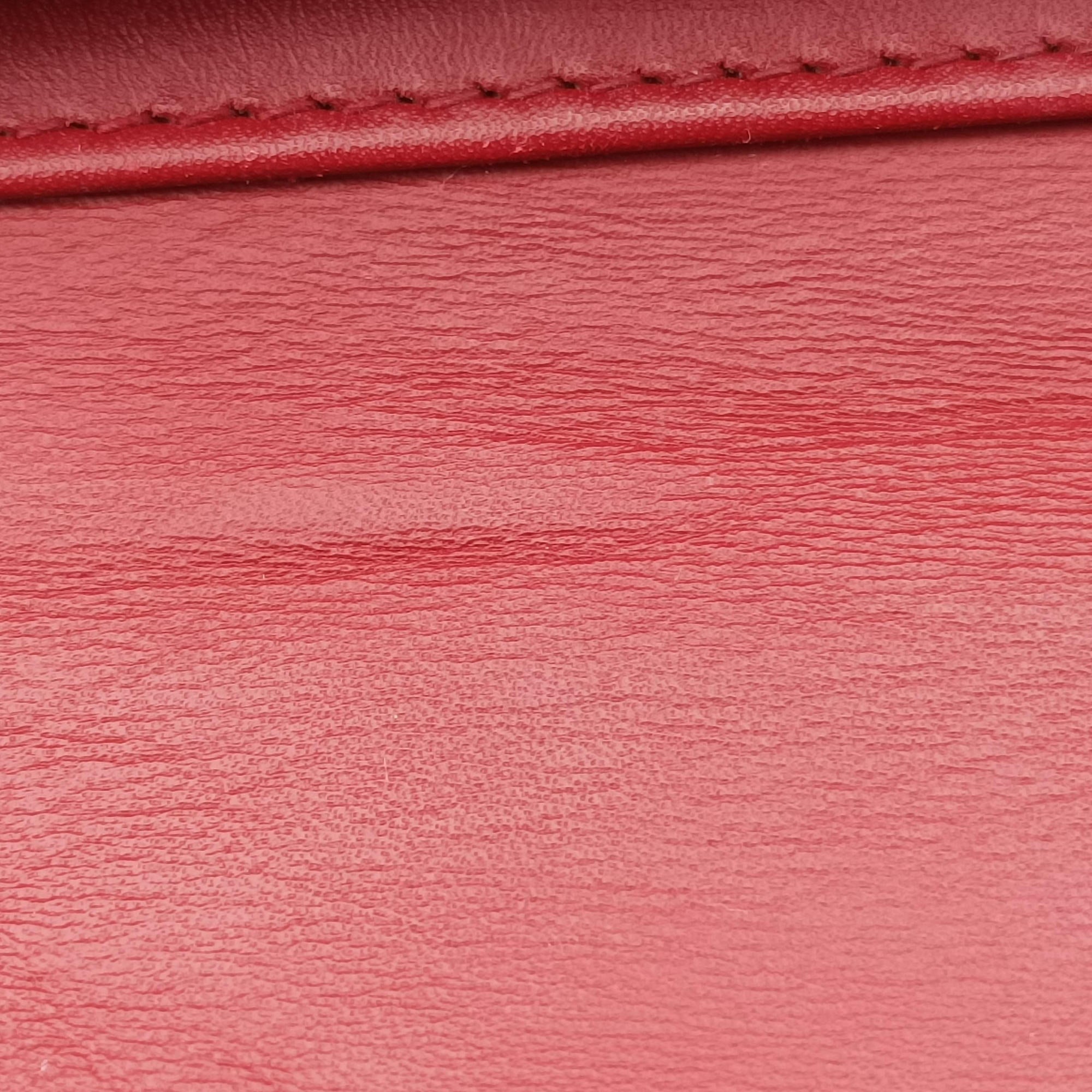 Secondhand Gucci Arli Red×Black Leather 550129 shoulderbag | stylenewstar