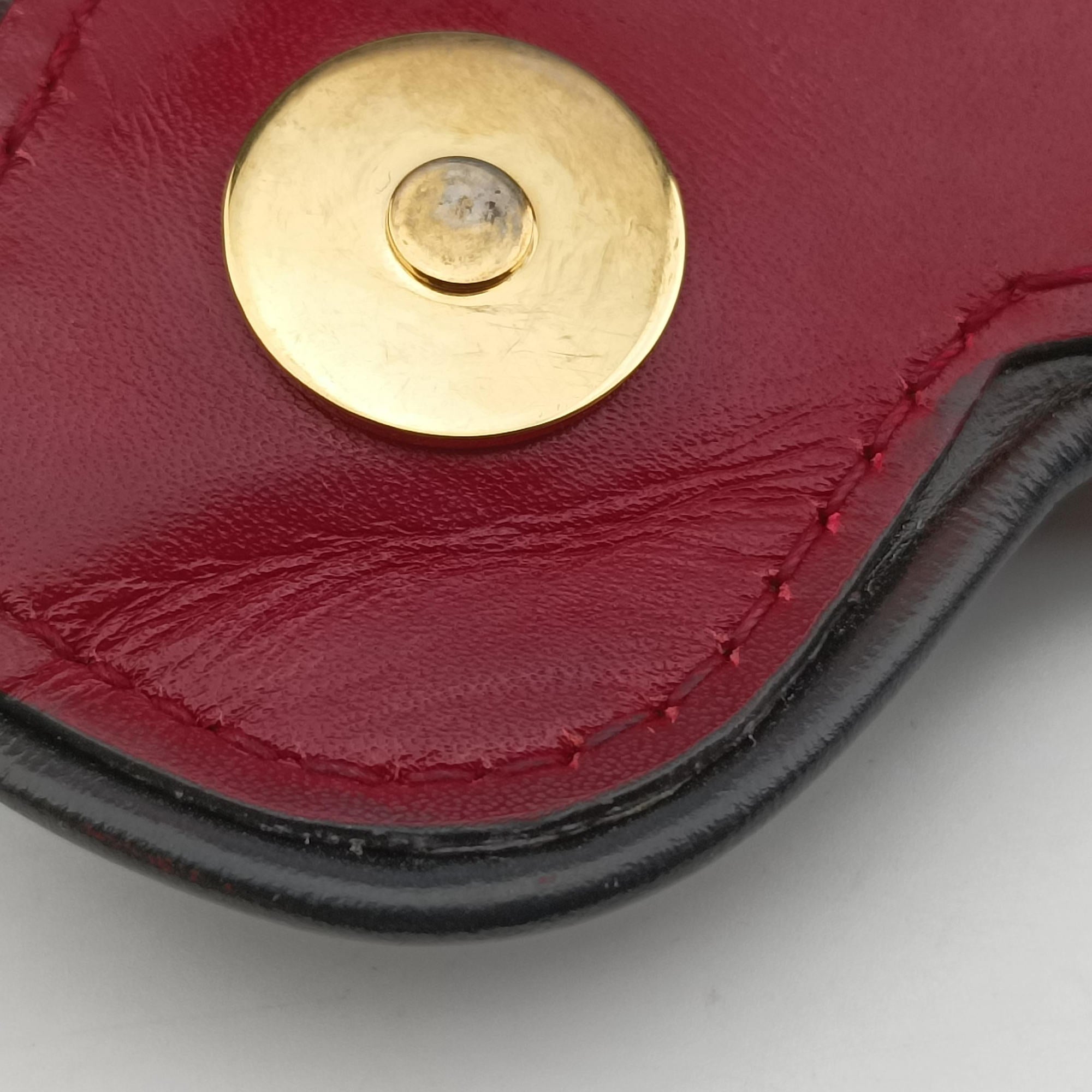 Secondhand Gucci Arli Red×Black Leather 550129 shoulderbag | stylenewstar
