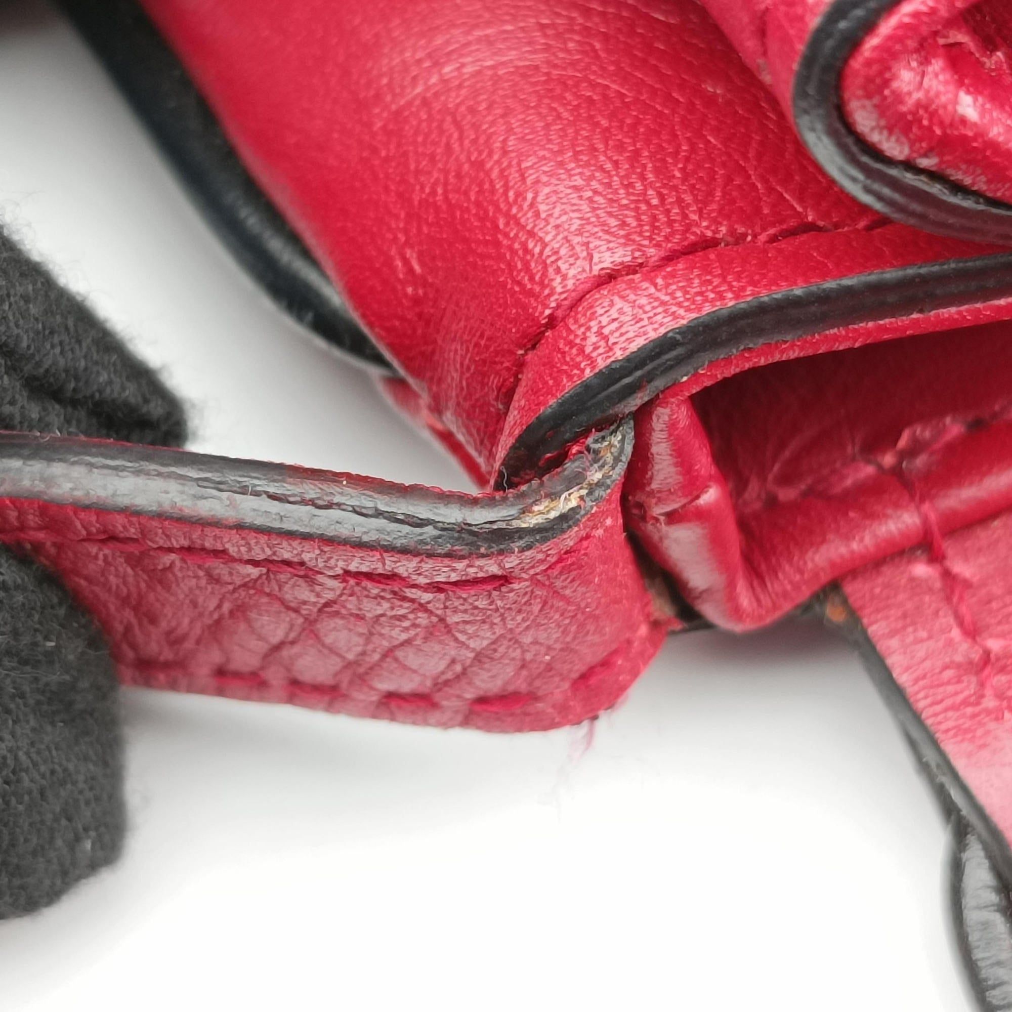 Secondhand Gucci Arli Red×Black Leather 550129 shoulderbag | stylenewstar
