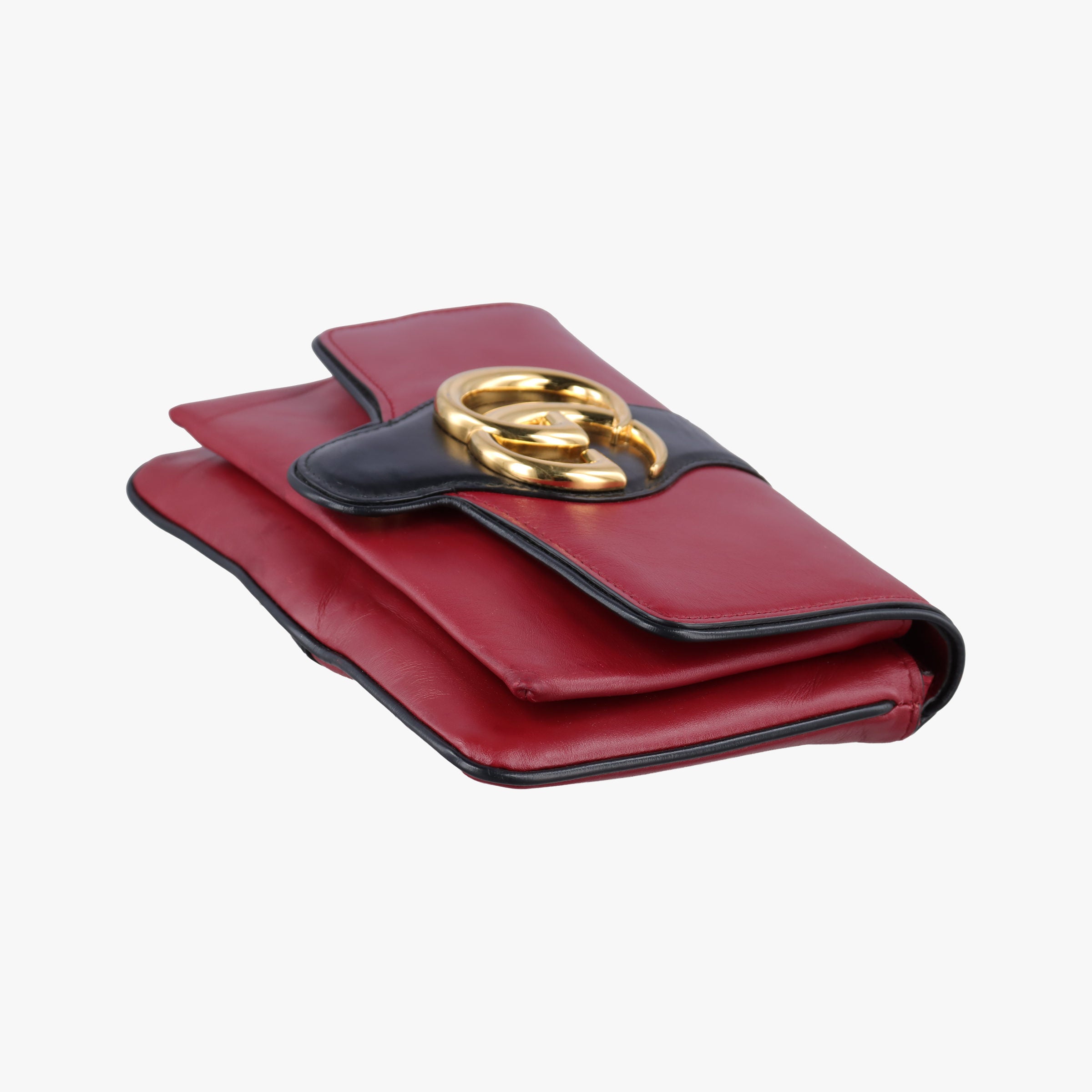 Secondhand Gucci Arli Red×Black Leather 550129 shoulderbag | stylenewstar