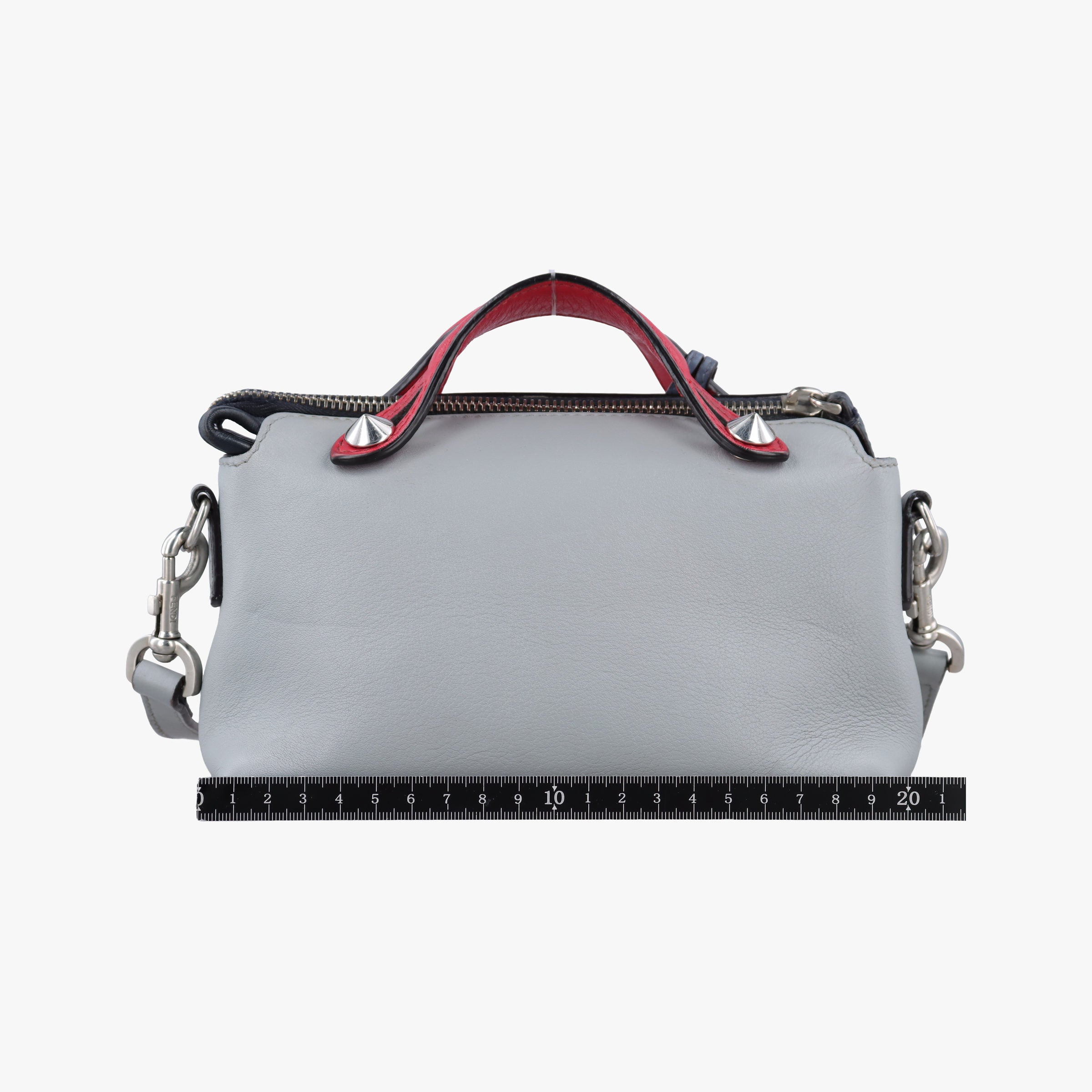 Secondhand Fendi By the Way Grey × Blue × Red leather 8BL135 shoulderbag | stylenewstar