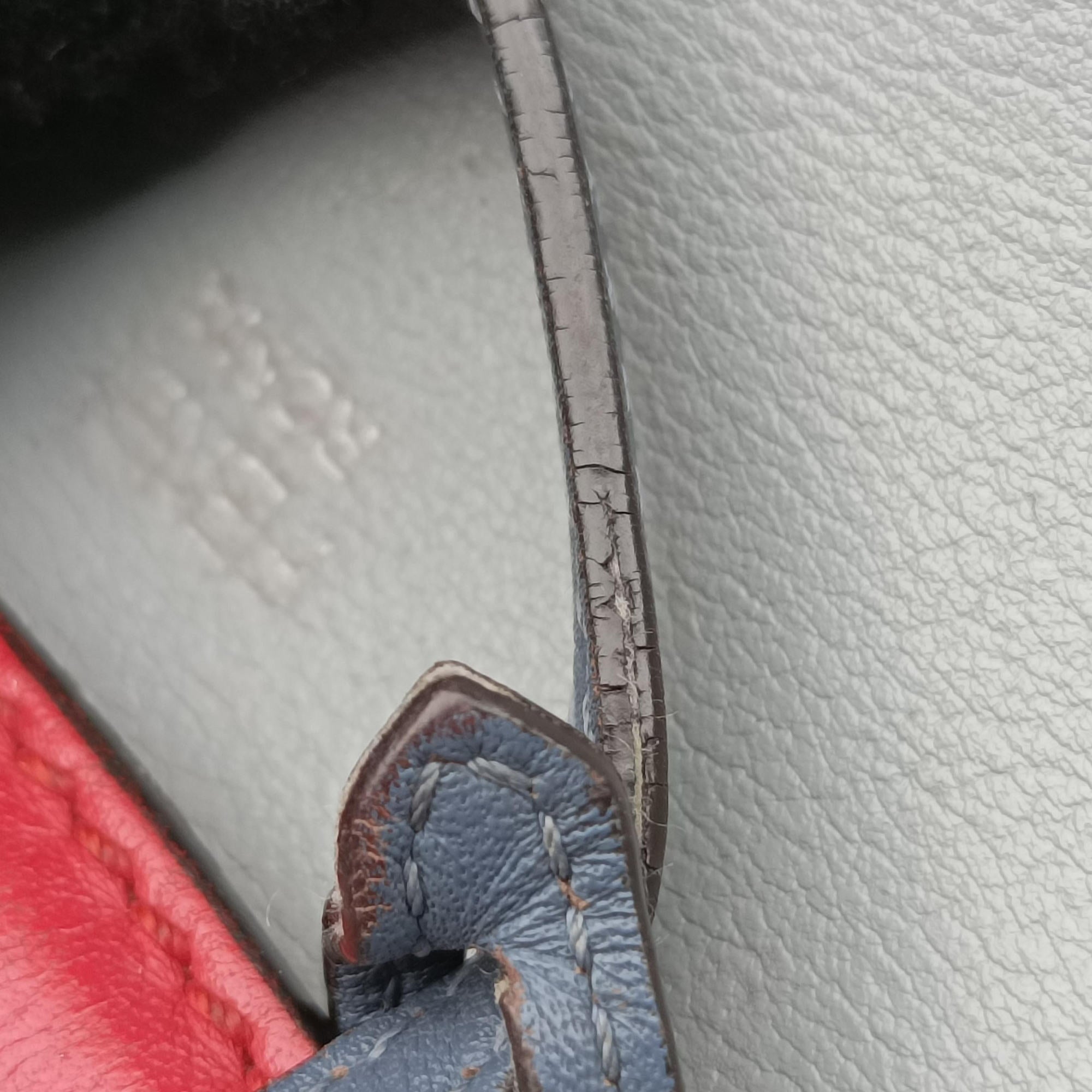 Secondhand Fendi By the Way Grey × Blue × Red leather 8BL135 shoulderbag | stylenewstar