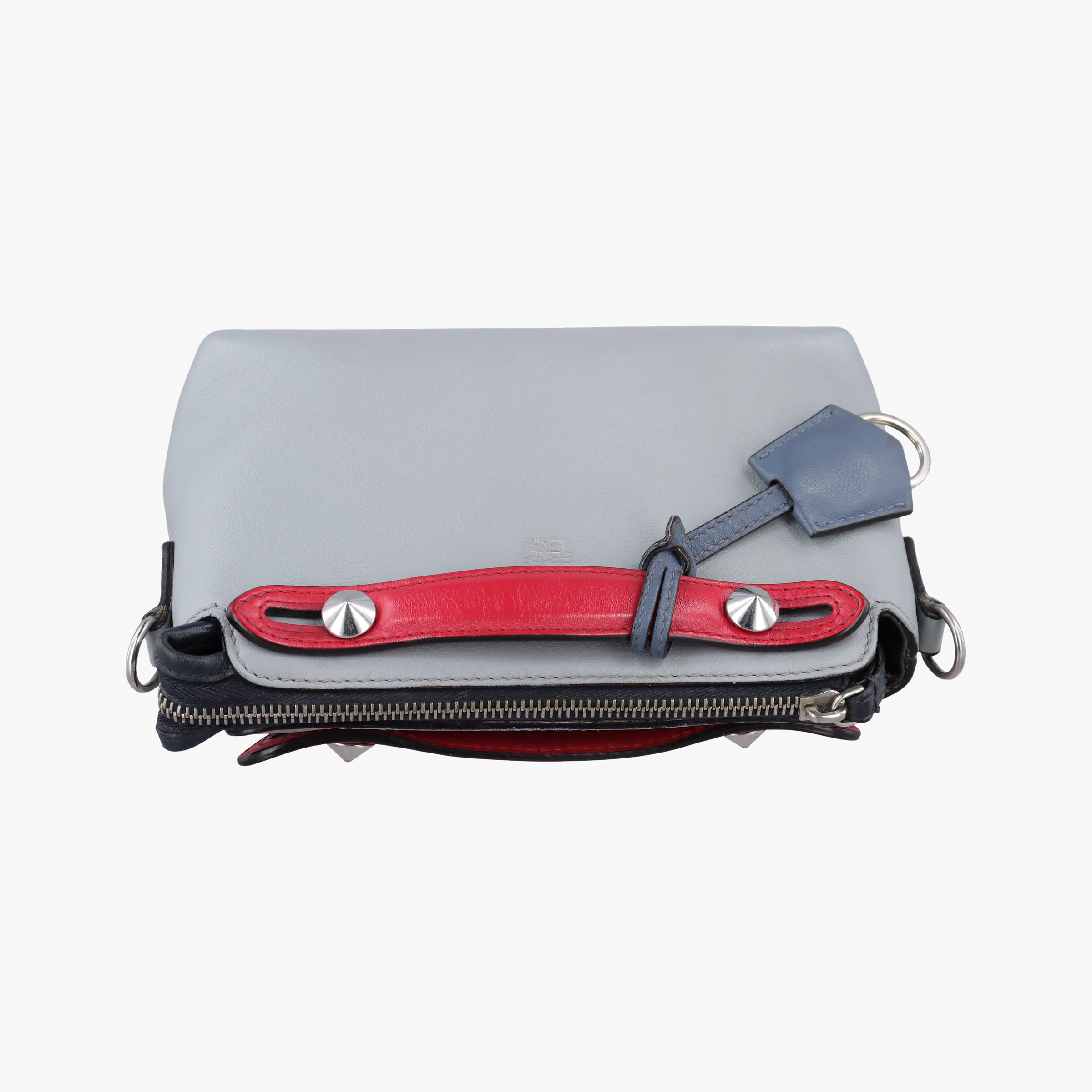 Secondhand Fendi By the Way Grey × Blue × Red leather 8BL135 shoulderbag | stylenewstar