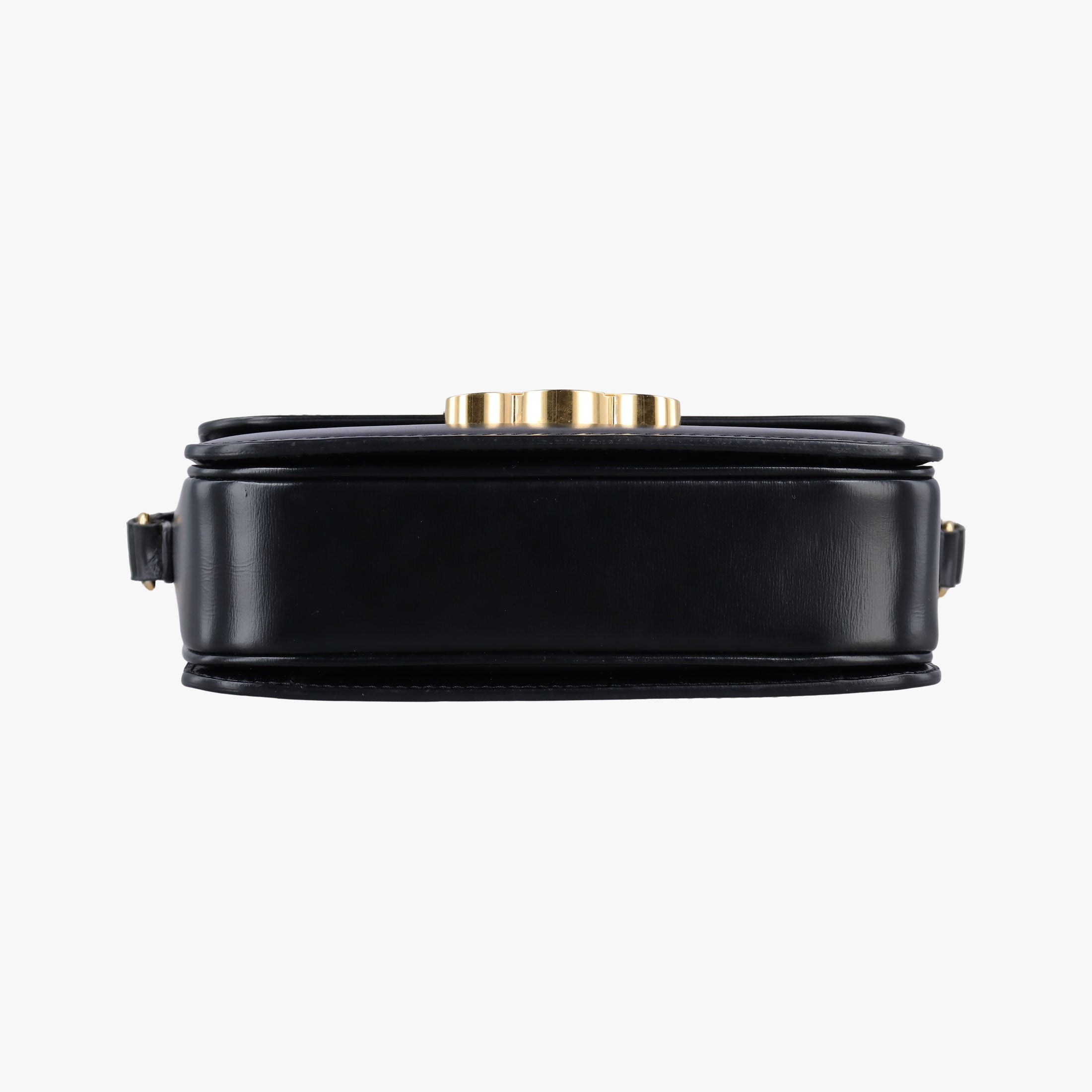 Pre-owned Celine Teen Triomphe Black Leather  shoulderbag | stylenewstar