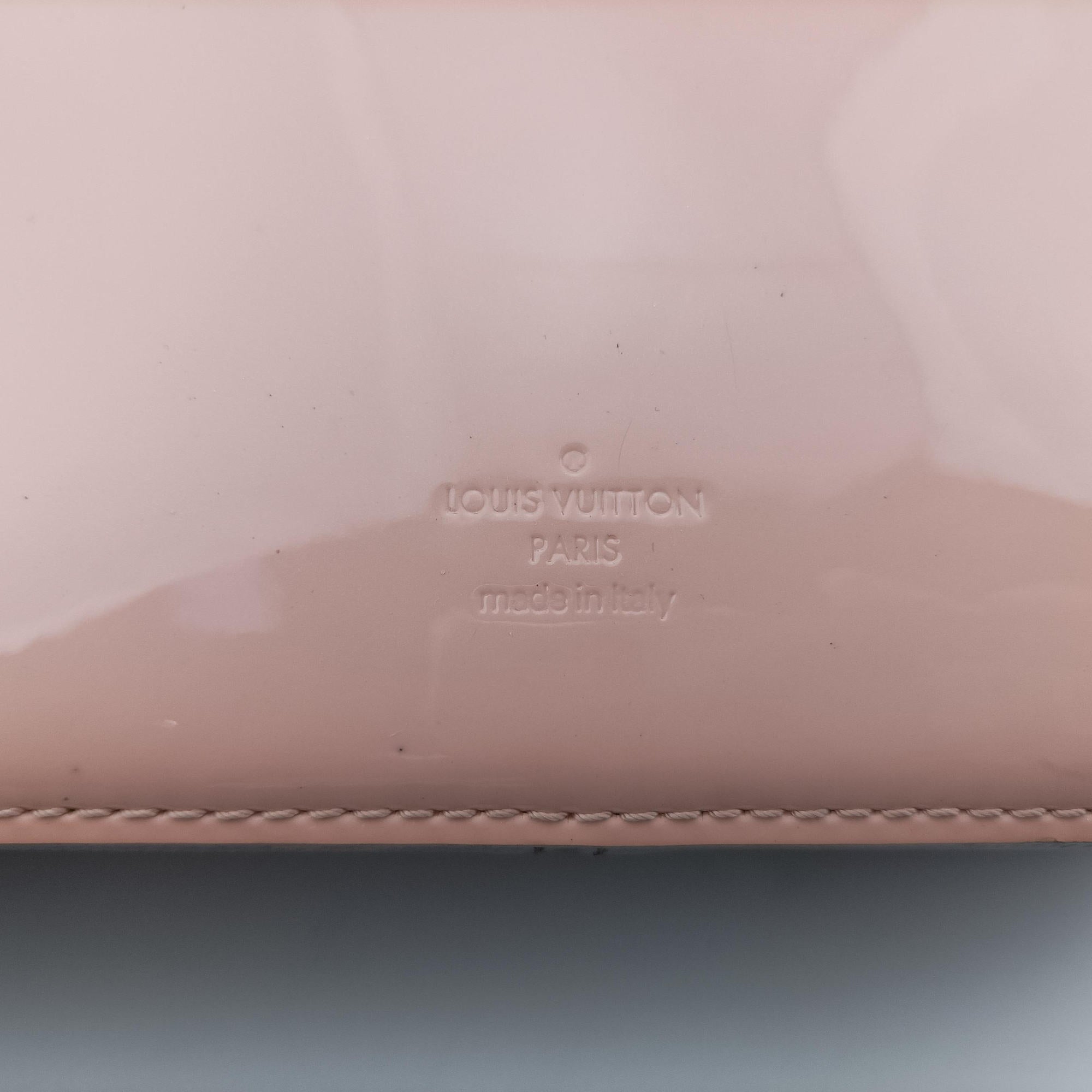 Pre-owned Louis Vuitton Cherry Wood BB Rose Ballerine PVC coated canvas×Vernis M51952 shoulderbag | stylenewstar