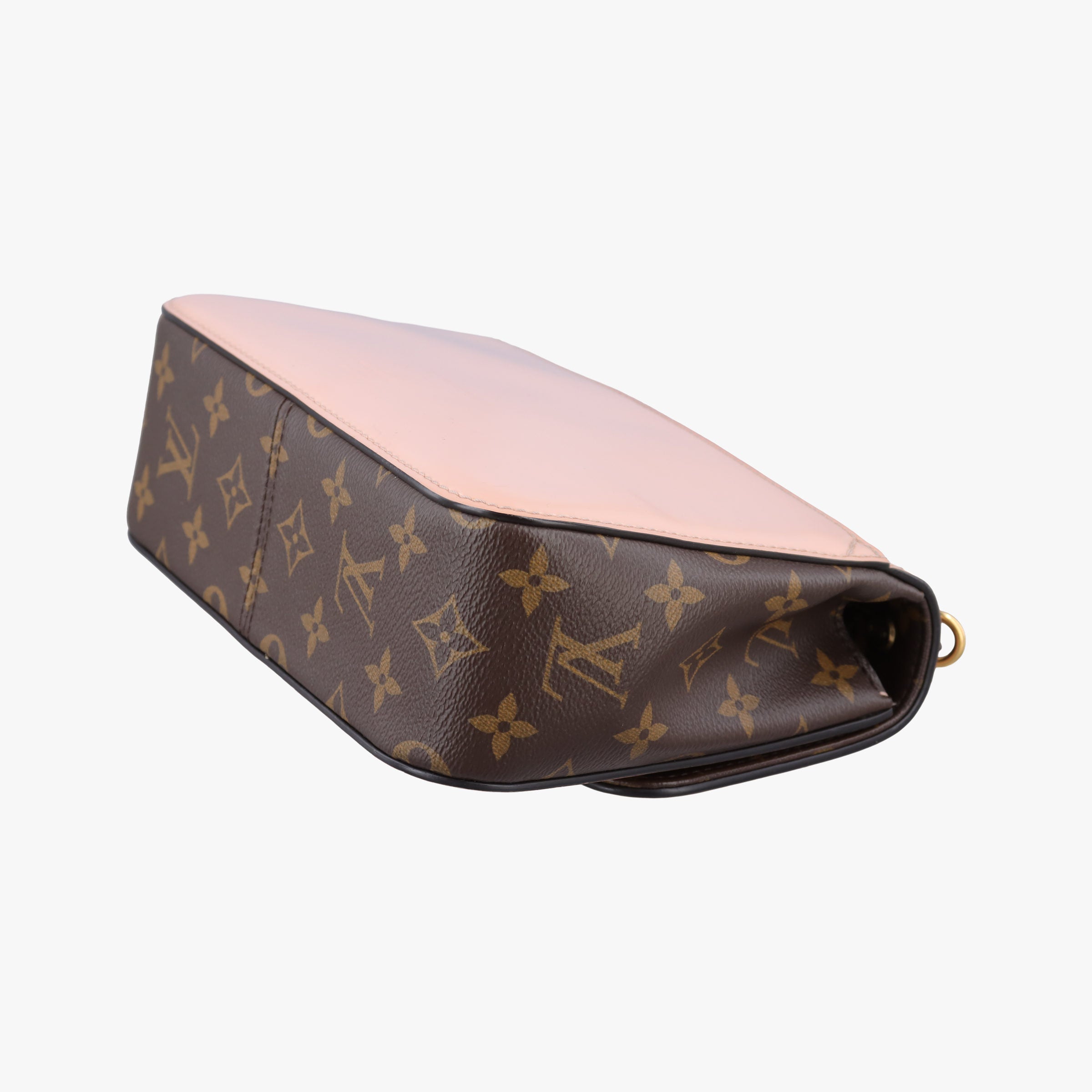 Pre-owned Louis Vuitton Cherry Wood BB Rose Ballerine PVC coated canvas×Vernis M51952 shoulderbag | stylenewstar