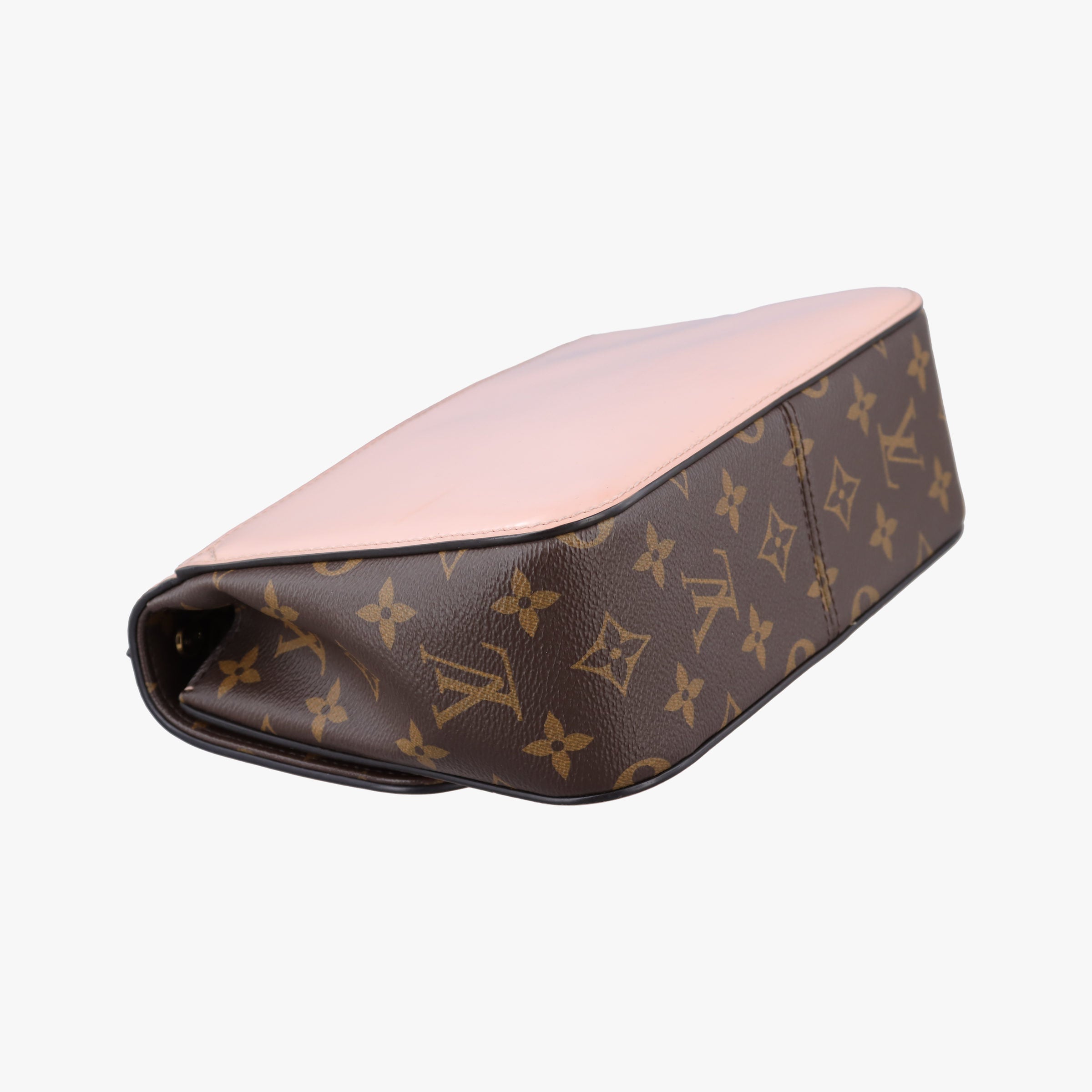 Pre-owned Louis Vuitton Cherry Wood BB Rose Ballerine PVC coated canvas×Vernis M51952 shoulderbag | stylenewstar