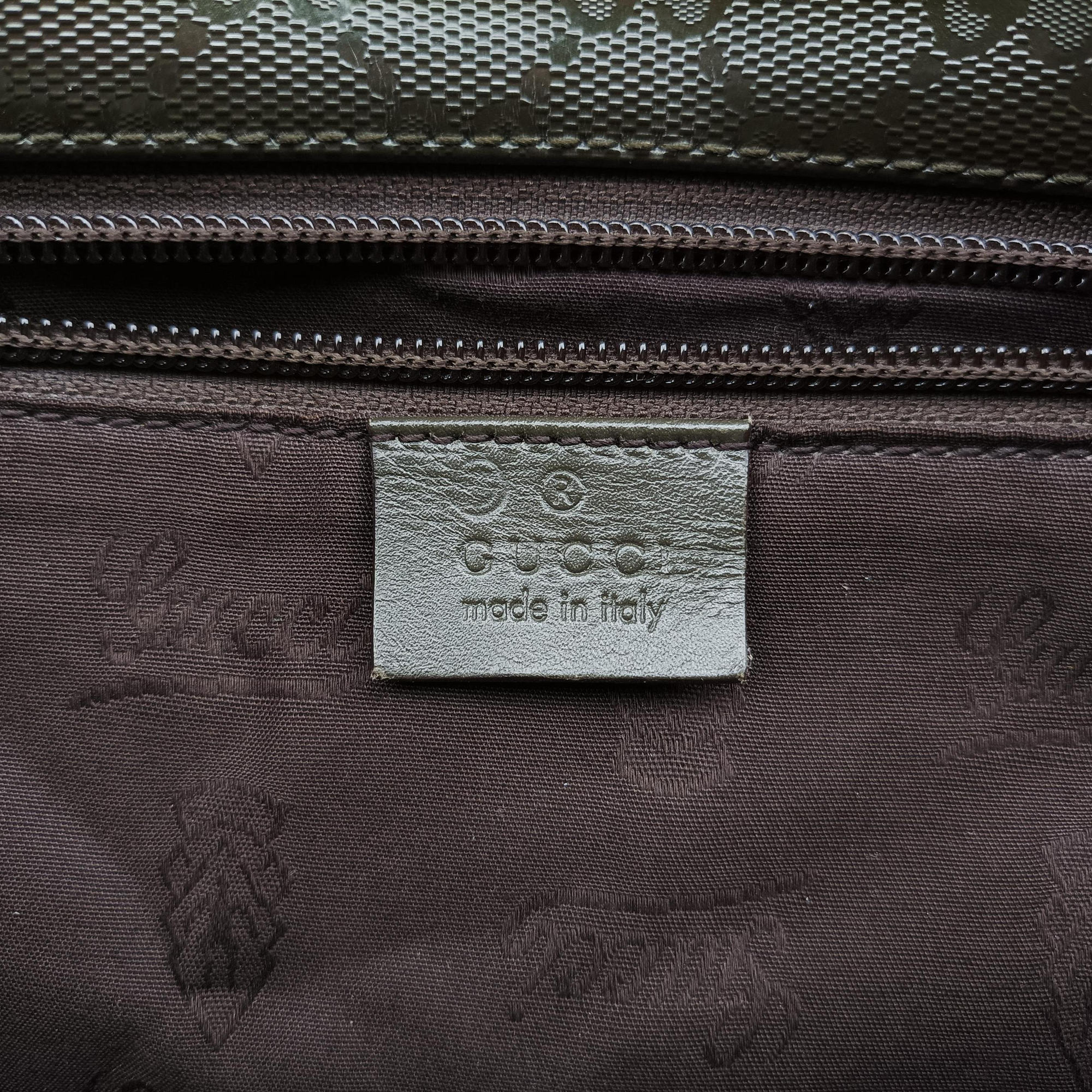 Pre-owned Gucci GG Plus Messenger Green PVC coated canvas 201732 shoulderbag | stylenewstar