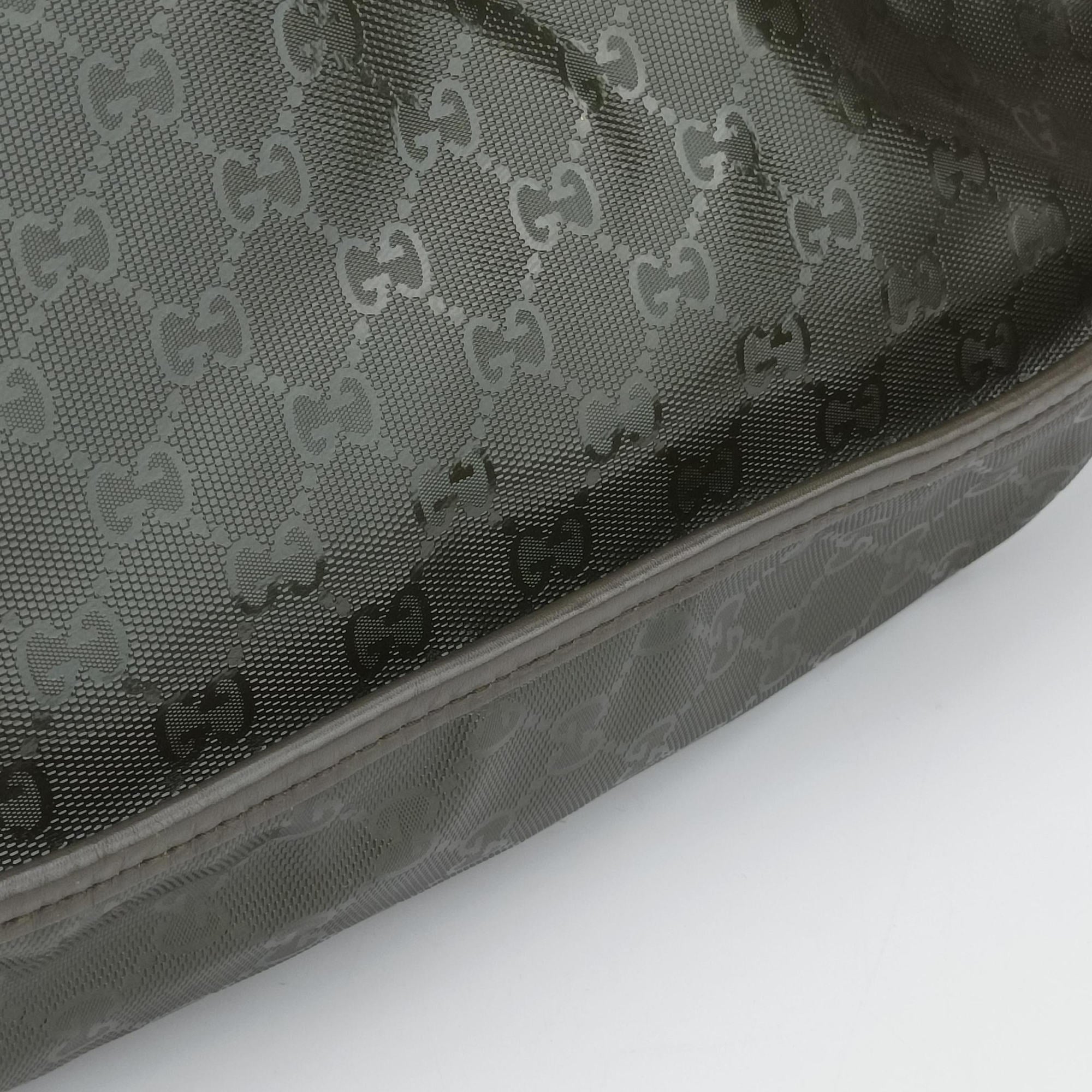 Pre-owned Gucci GG Plus Messenger Green PVC coated canvas 201732 shoulderbag | stylenewstar