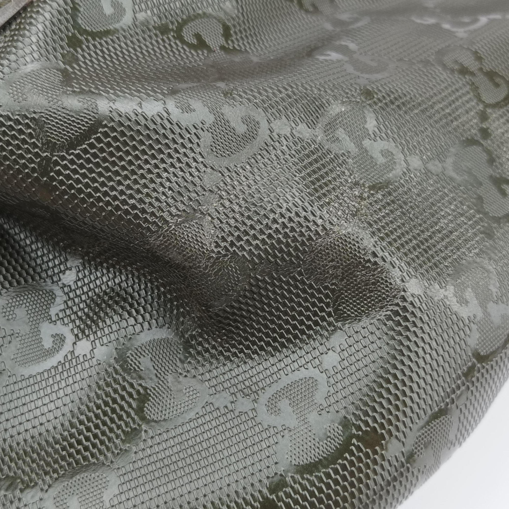 Pre-owned Gucci GG Plus Messenger Green PVC coated canvas 201732 shoulderbag | stylenewstar