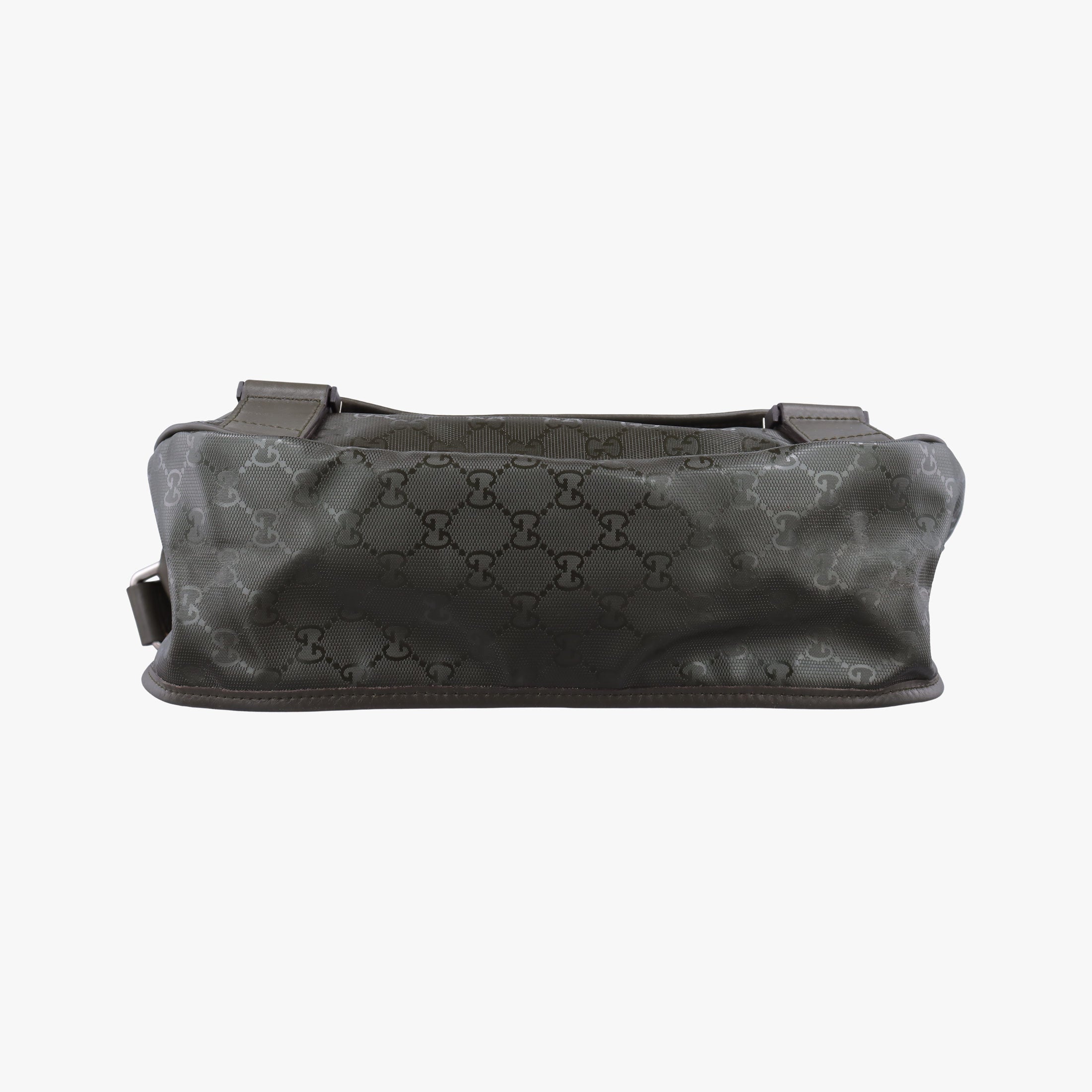 Pre-owned Gucci GG Plus Messenger Green PVC coated canvas 201732 shoulderbag | stylenewstar