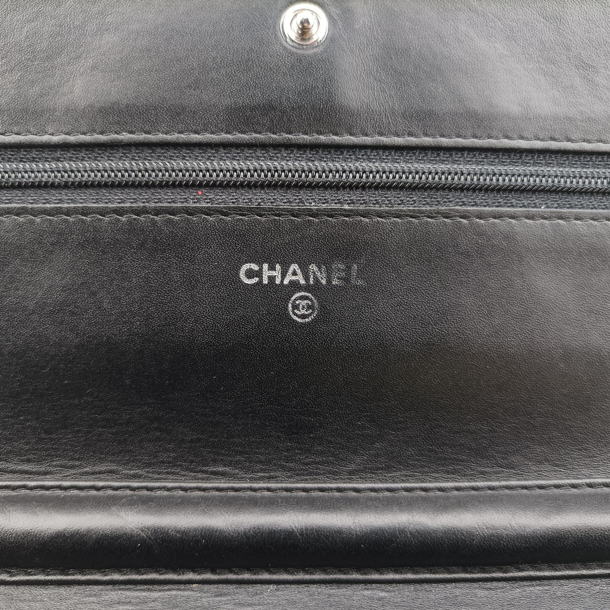 Pre-owned Chanel Coco Mark Matrasse Timeless Black Leather A48654 shoulderbag | stylenewstar