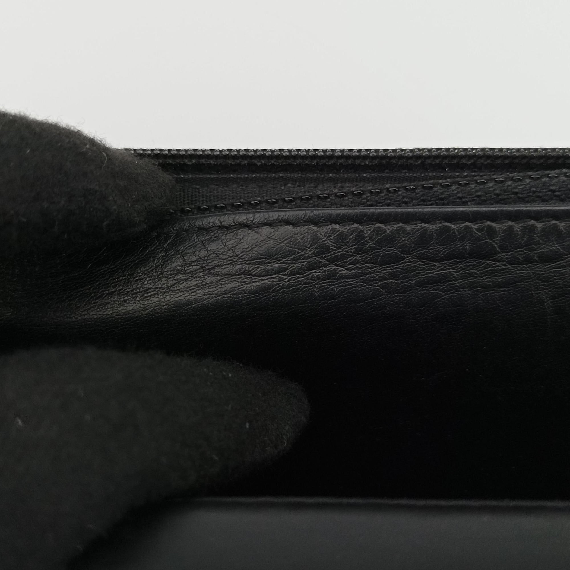 Pre-owned Chanel Coco Mark Matrasse Timeless Black Leather A48654 shoulderbag | stylenewstar