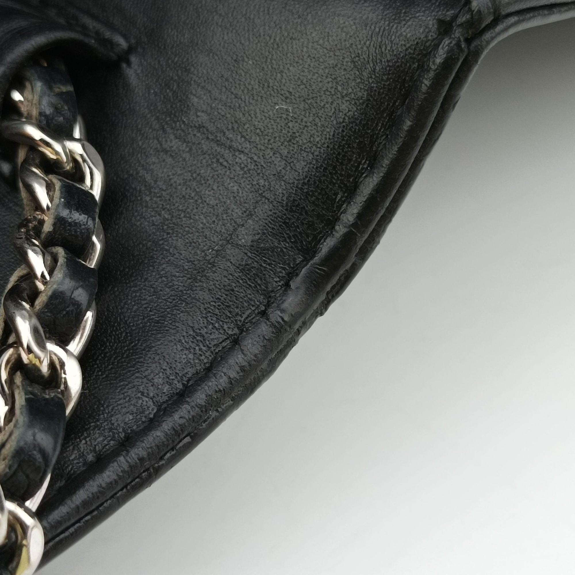 Pre-owned Chanel Coco Mark Matrasse Timeless Black Leather A48654 shoulderbag | stylenewstar
