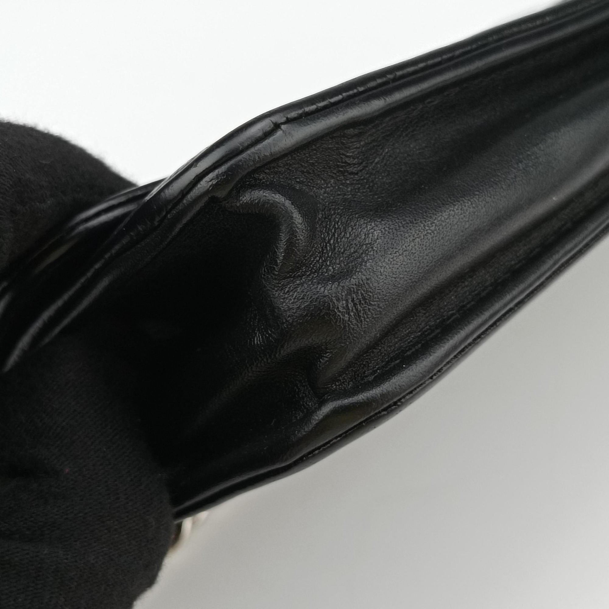 Pre-owned Chanel Coco Mark Matrasse Timeless Black Leather A48654 shoulderbag | stylenewstar