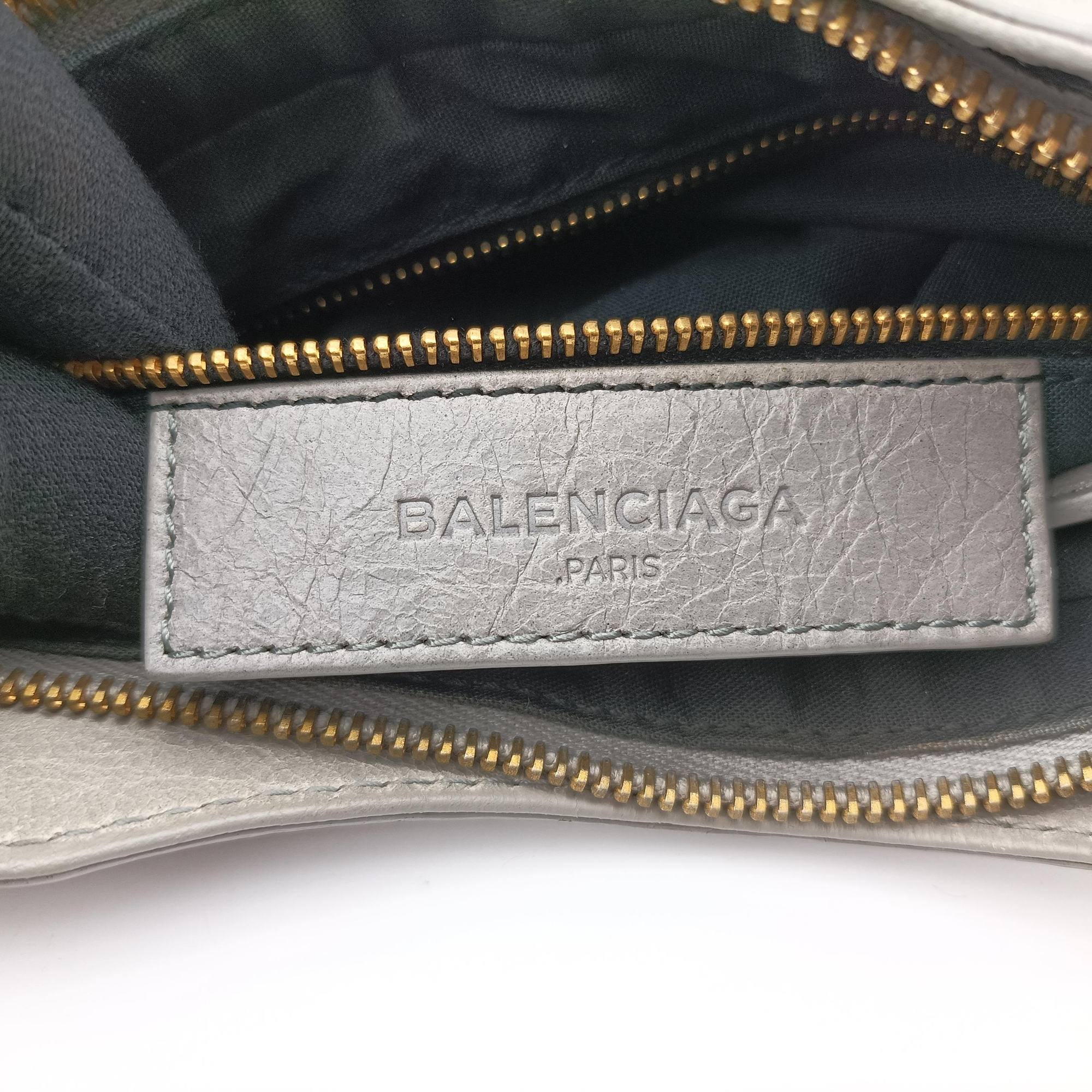 Pre-owned Balenciaga Motocross Giant Classic Hip Grey lambskin  shoulderbag | stylenewstar