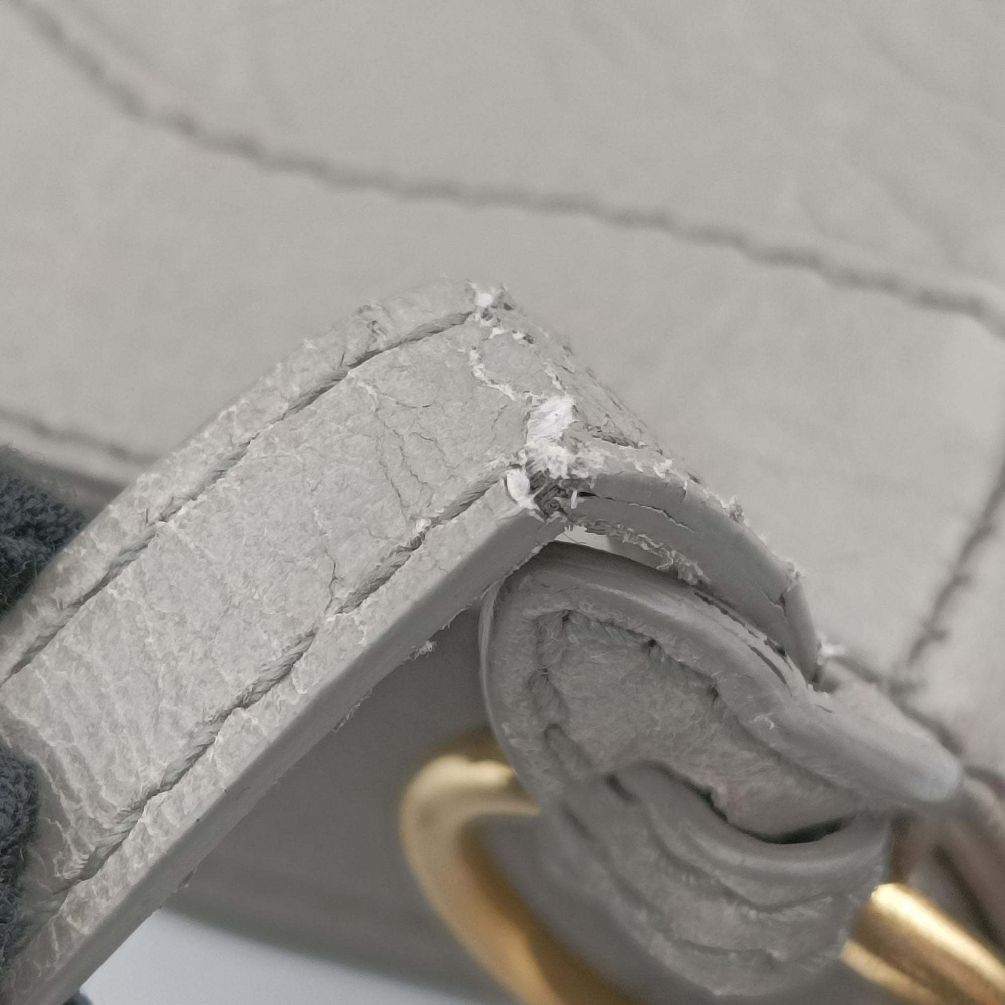 Pre-owned Balenciaga Motocross Giant Classic Hip Grey lambskin  shoulderbag | stylenewstar