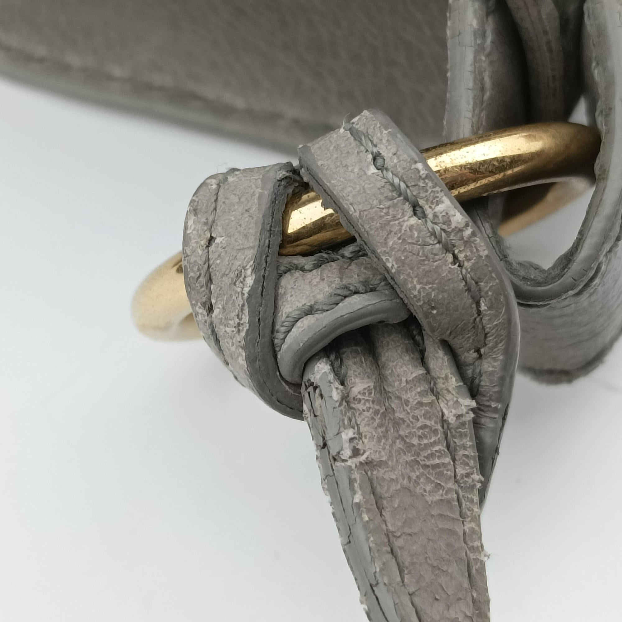 Pre-owned Balenciaga Motocross Giant Classic Hip Grey lambskin  shoulderbag | stylenewstar