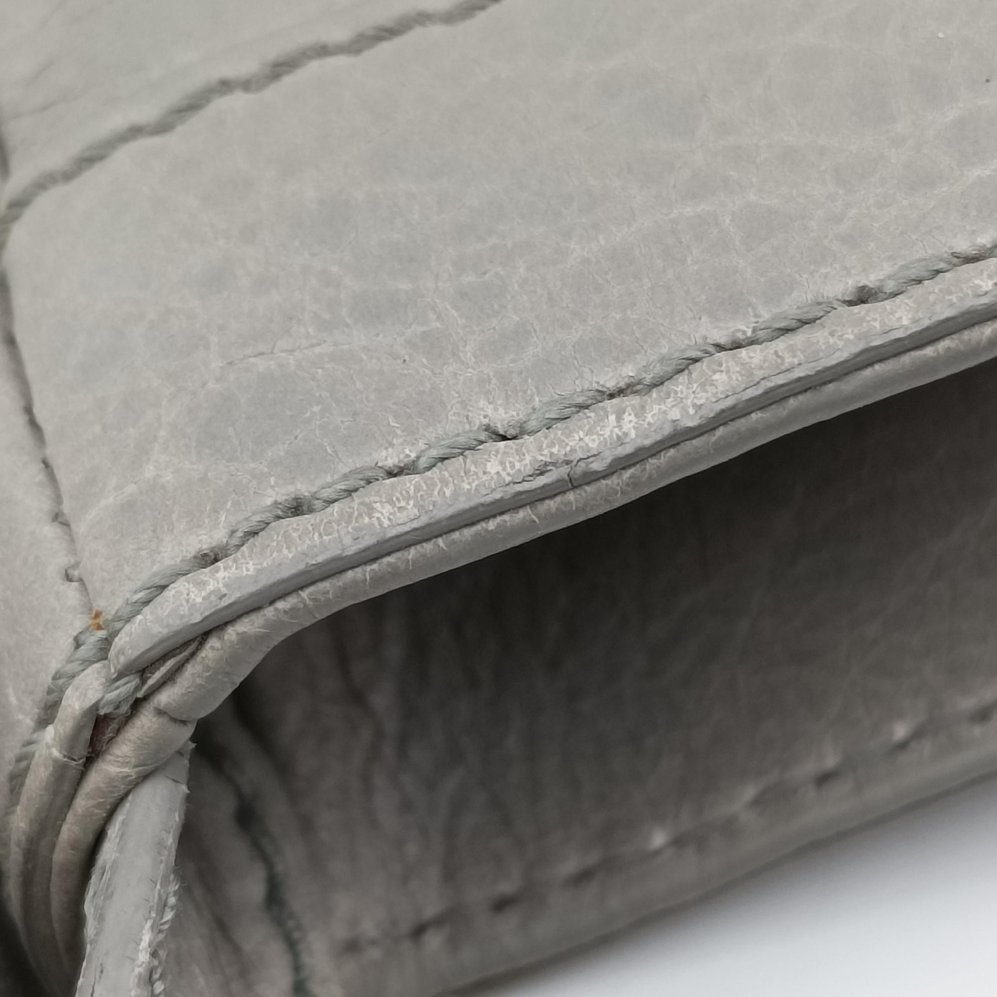 Pre-owned Balenciaga Motocross Giant Classic Hip Grey lambskin  shoulderbag | stylenewstar