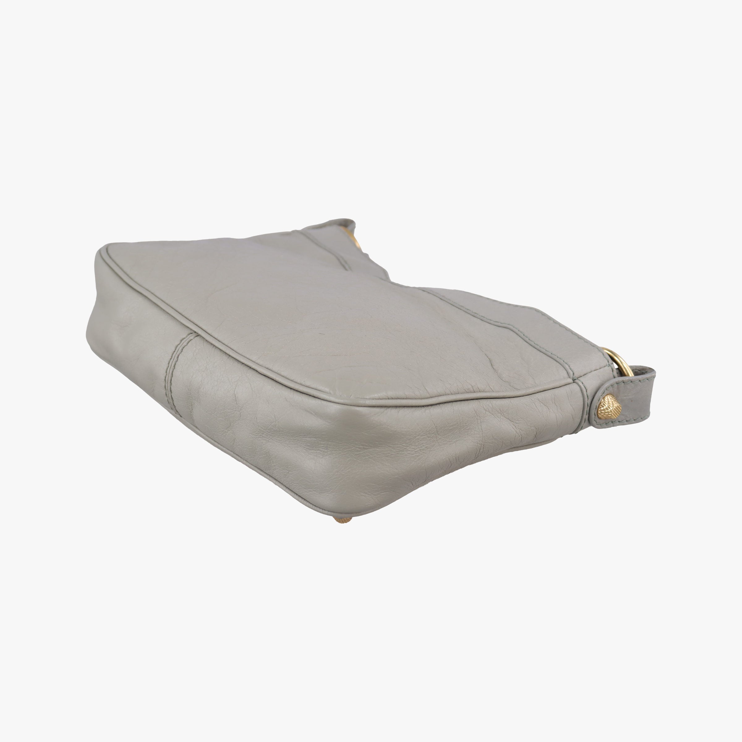 Pre-owned Balenciaga Motocross Giant Classic Hip Grey lambskin  shoulderbag | stylenewstar