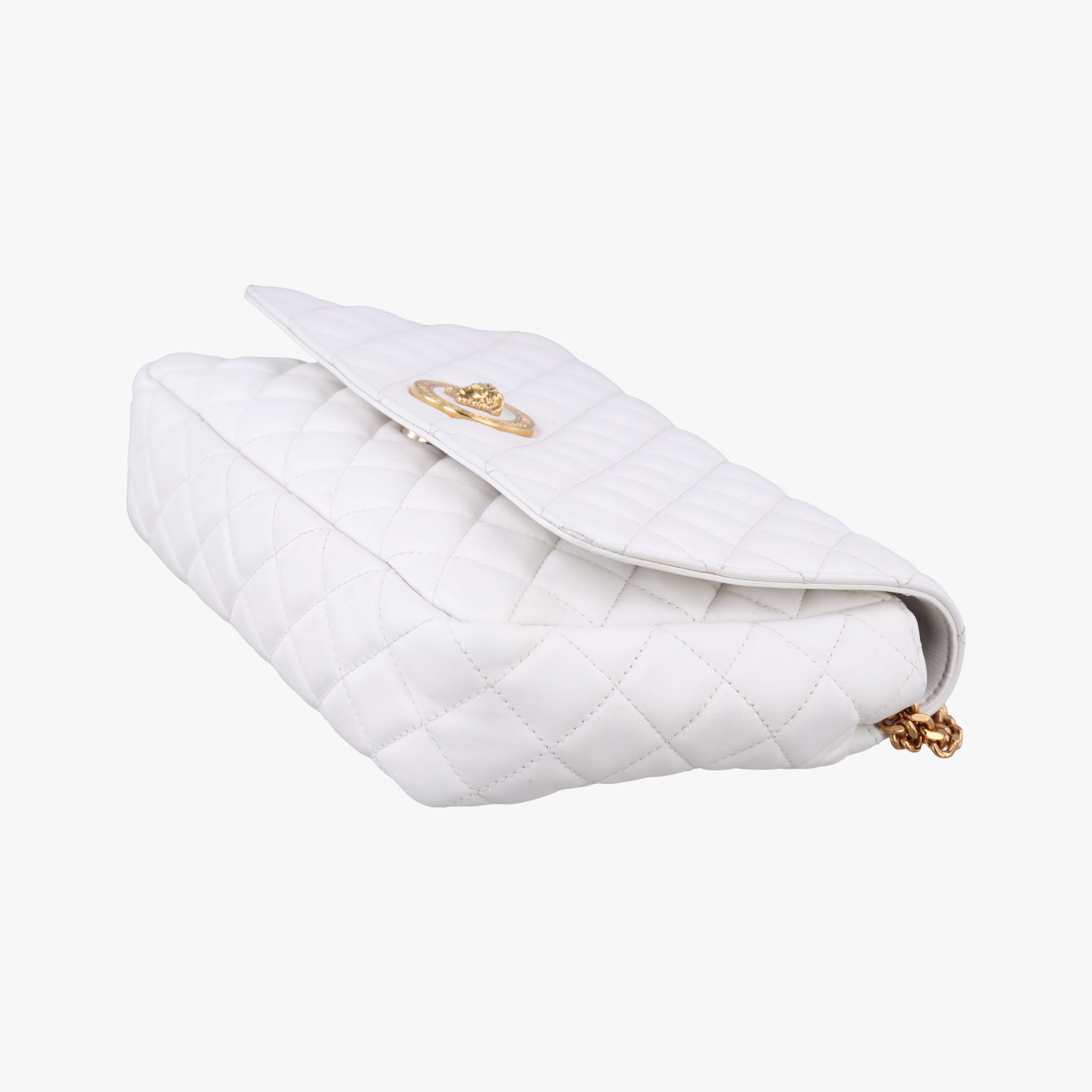 Vintage VERSACE Medusa White Leather  shoulderbag | stylenewstar