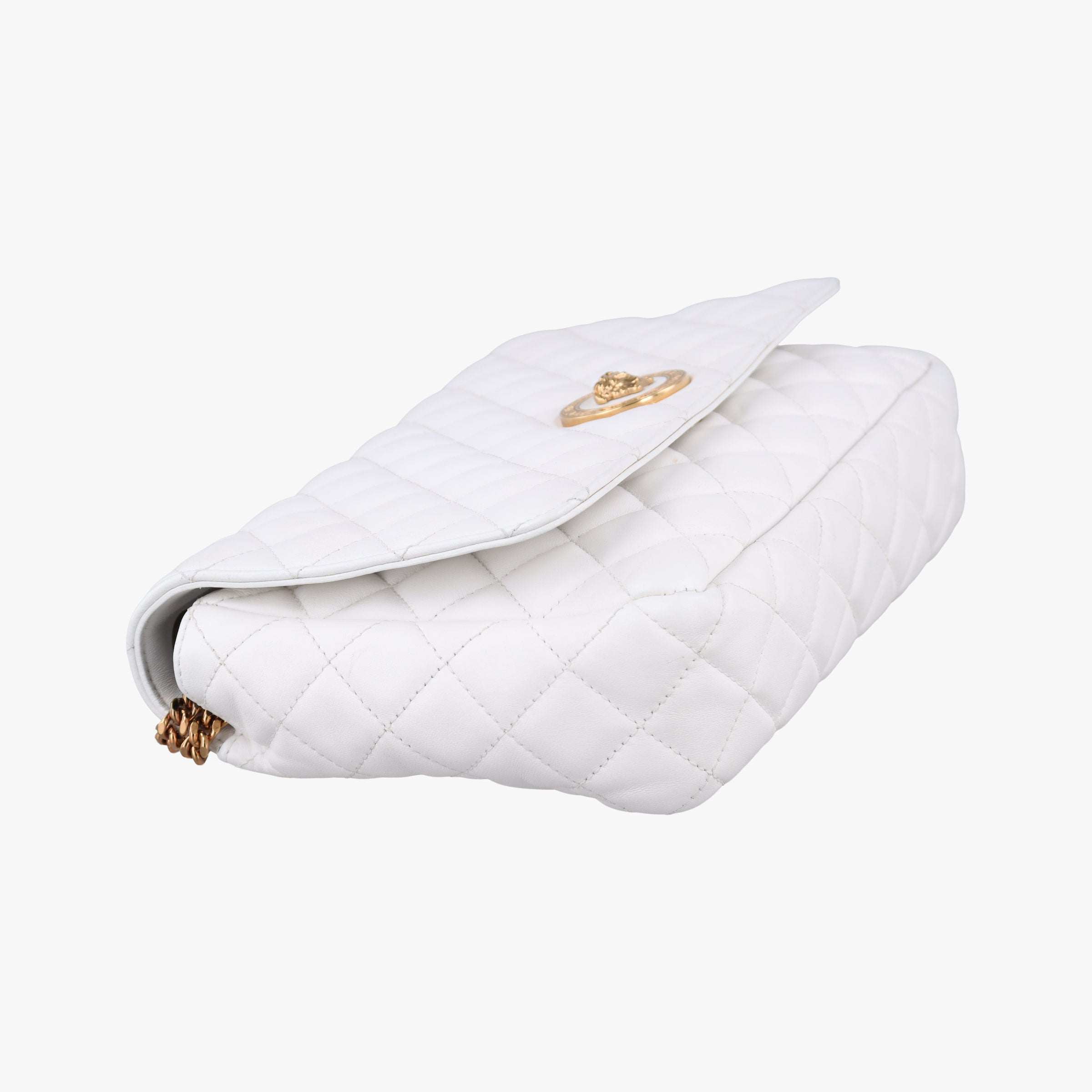 Vintage VERSACE Medusa White Leather  shoulderbag | stylenewstar