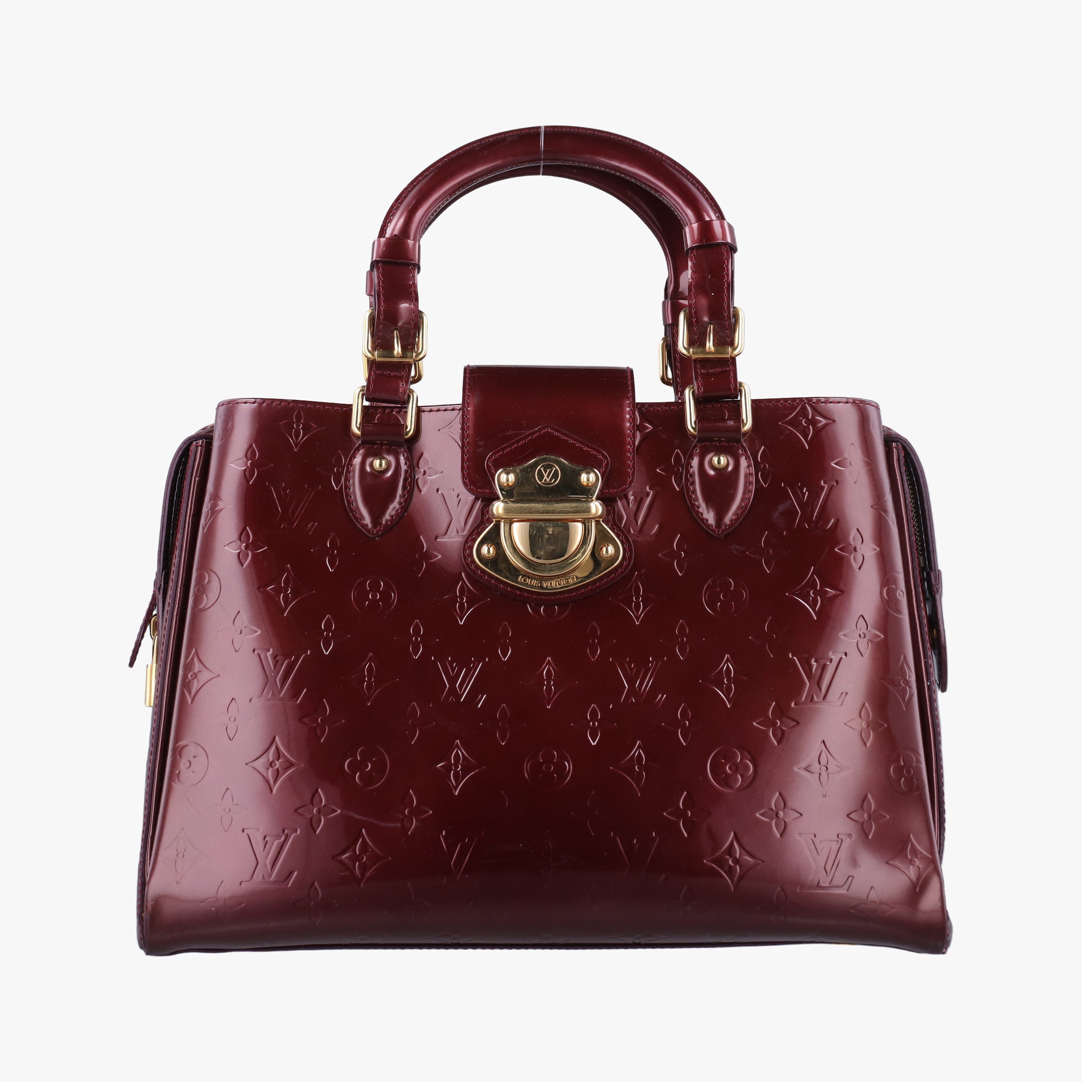 Pre-owned Louis Vuitton MELROSE AVENUE AMARANTE Vernis M93757 handbag | stylenewstar