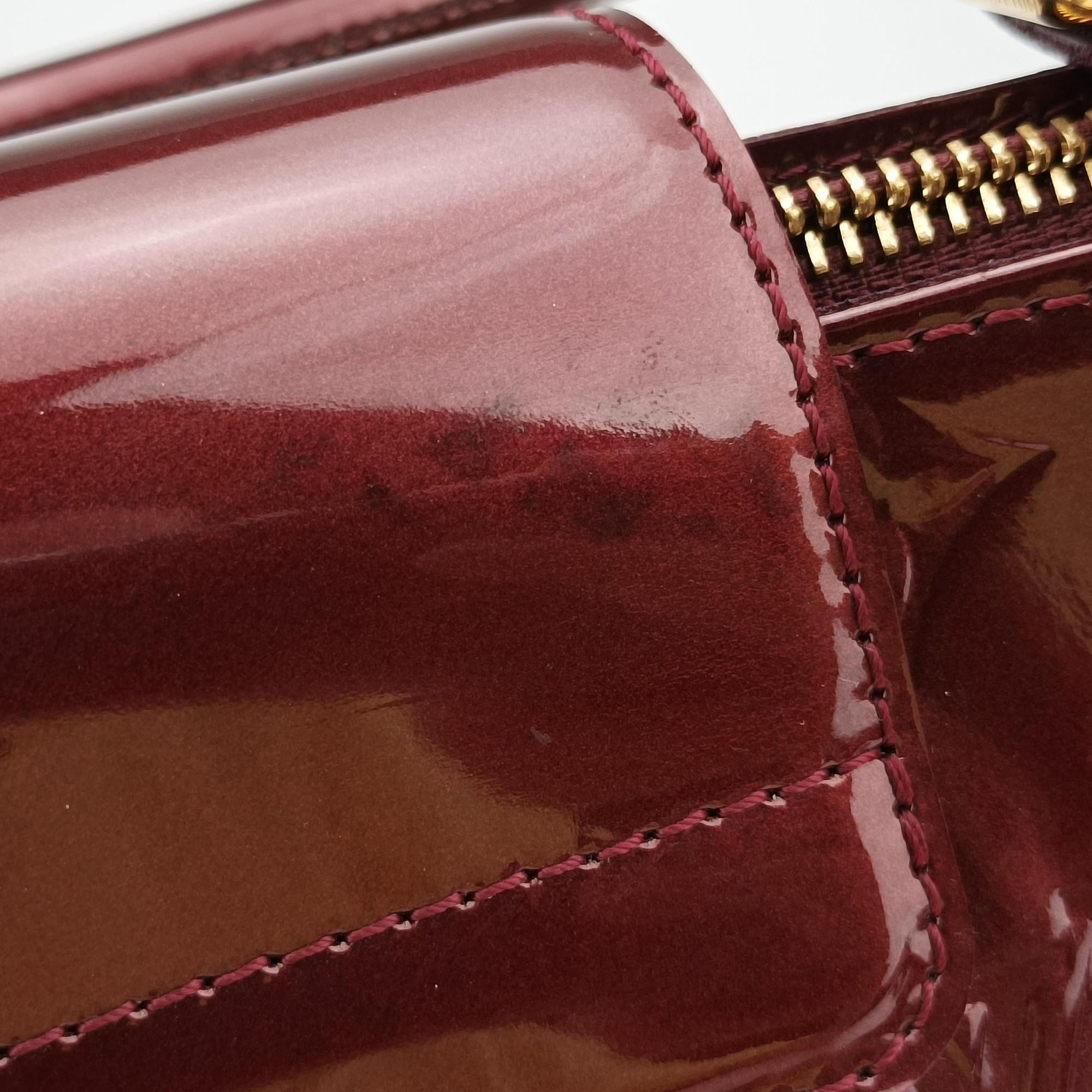 Pre-owned Louis Vuitton MELROSE AVENUE AMARANTE Vernis M93757 handbag | stylenewstar