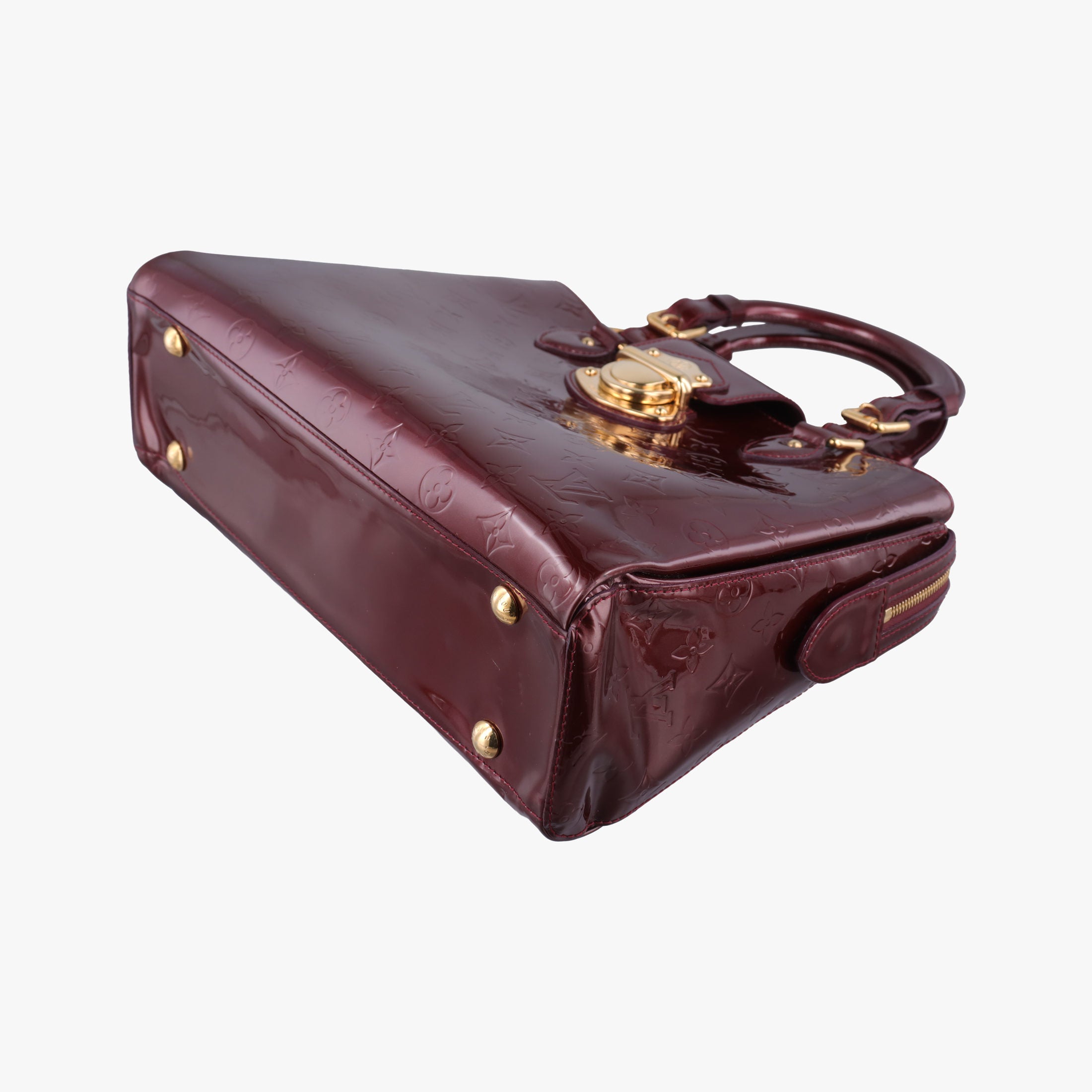 Pre-owned Louis Vuitton MELROSE AVENUE AMARANTE Vernis M93757 handbag | stylenewstar