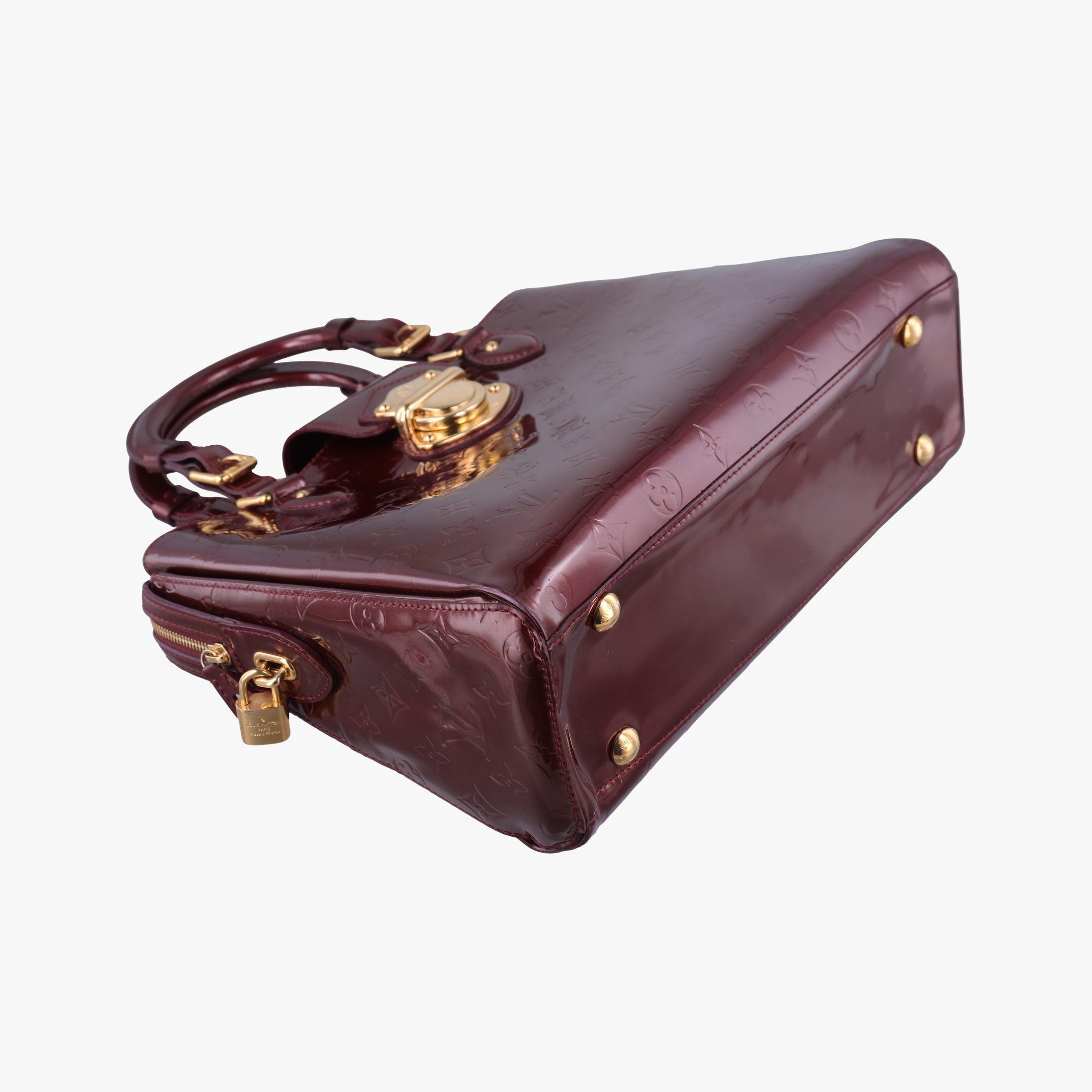 Pre-owned Louis Vuitton MELROSE AVENUE AMARANTE Vernis M93757 handbag | stylenewstar