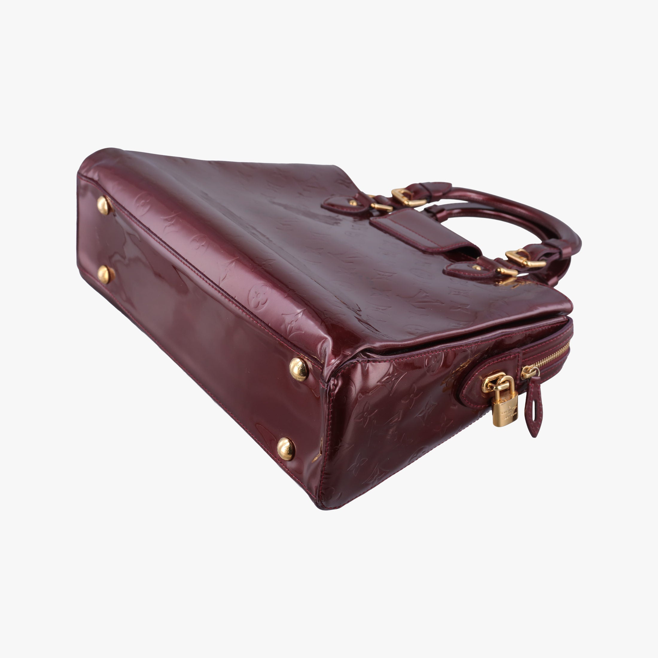 Pre-owned Louis Vuitton MELROSE AVENUE AMARANTE Vernis M93757 handbag | stylenewstar