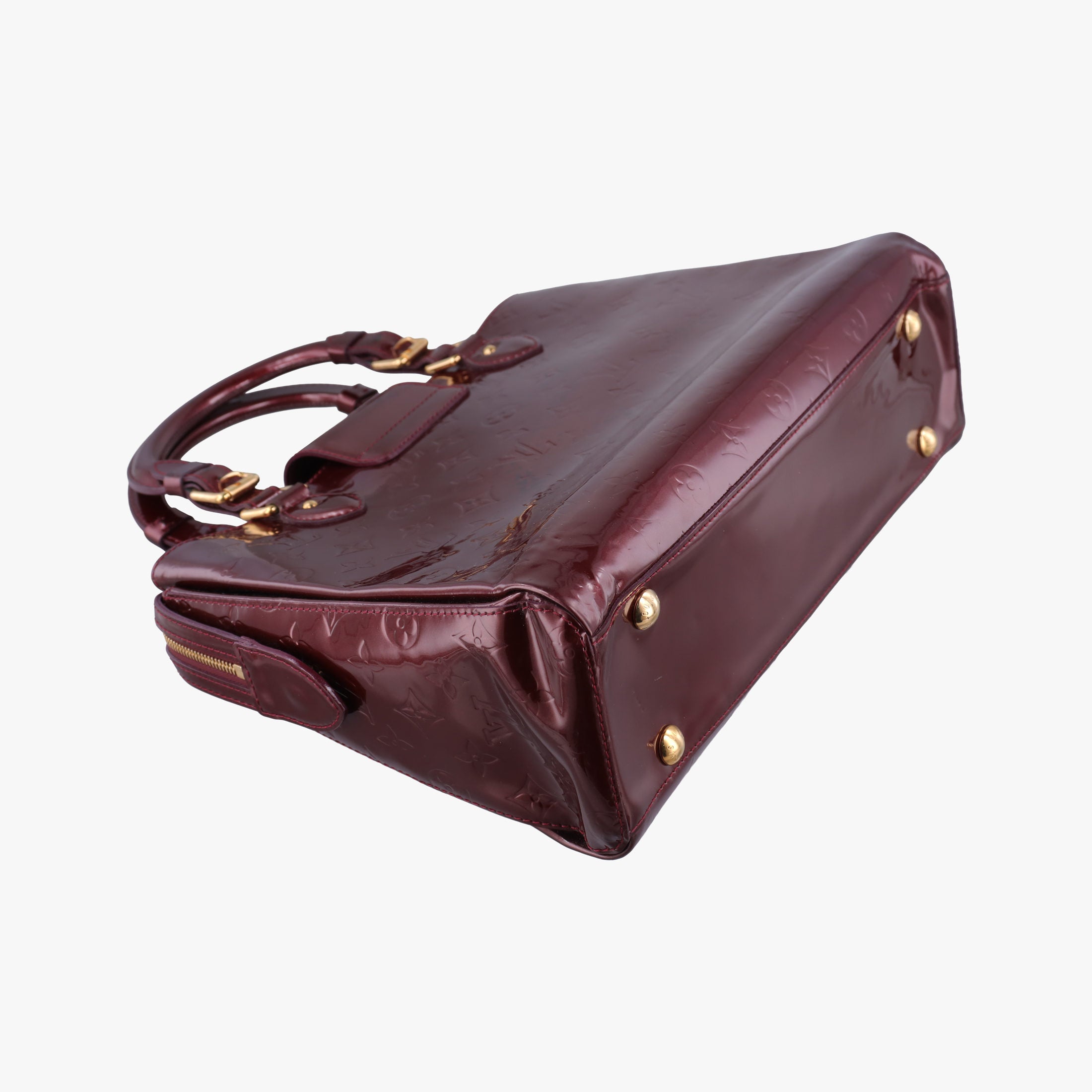 Pre-owned Louis Vuitton MELROSE AVENUE AMARANTE Vernis M93757 handbag | stylenewstar