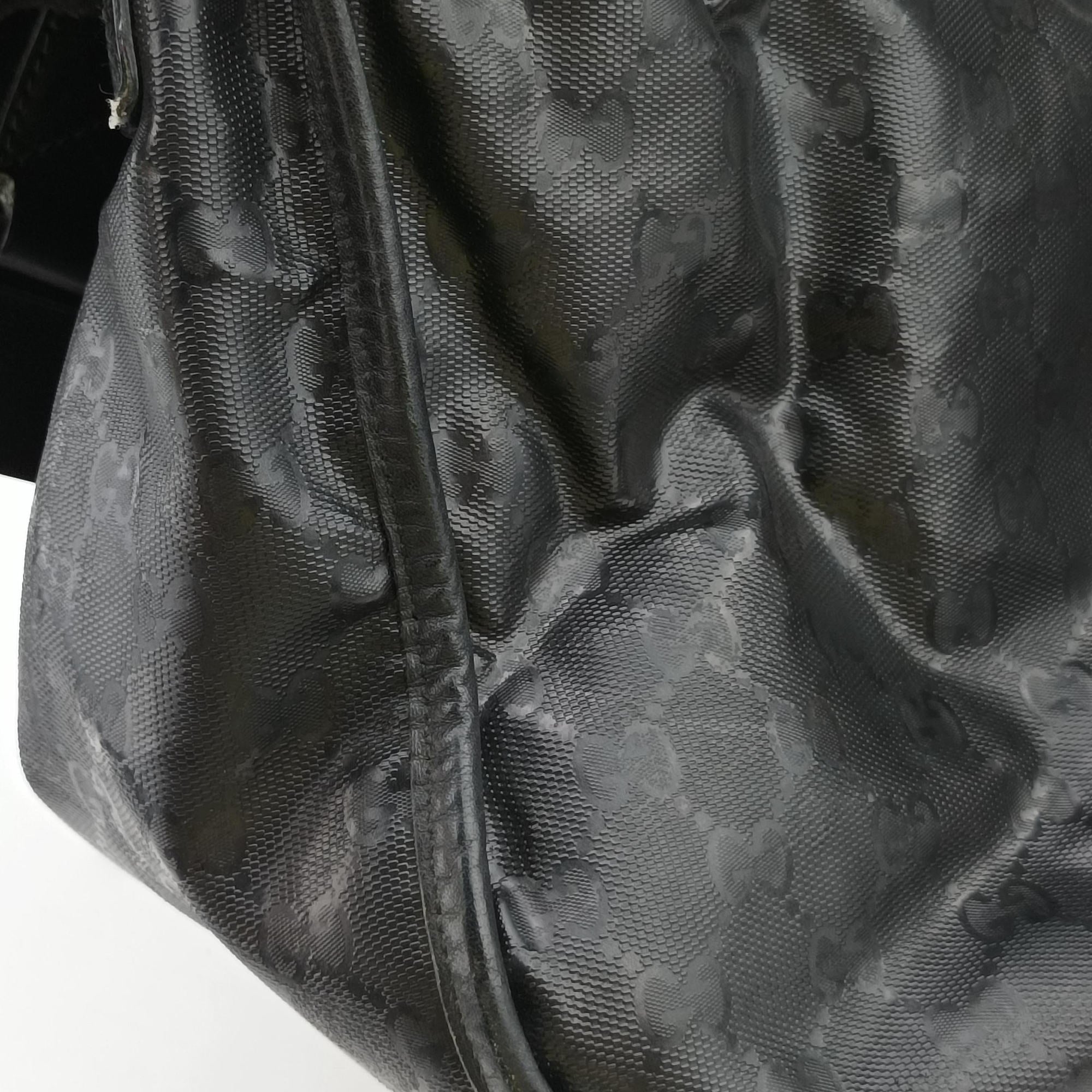 Pre-owned Gucci GG Imprime Messenger Black PVC coated canvas 201725 shoulderbag | stylenewstar