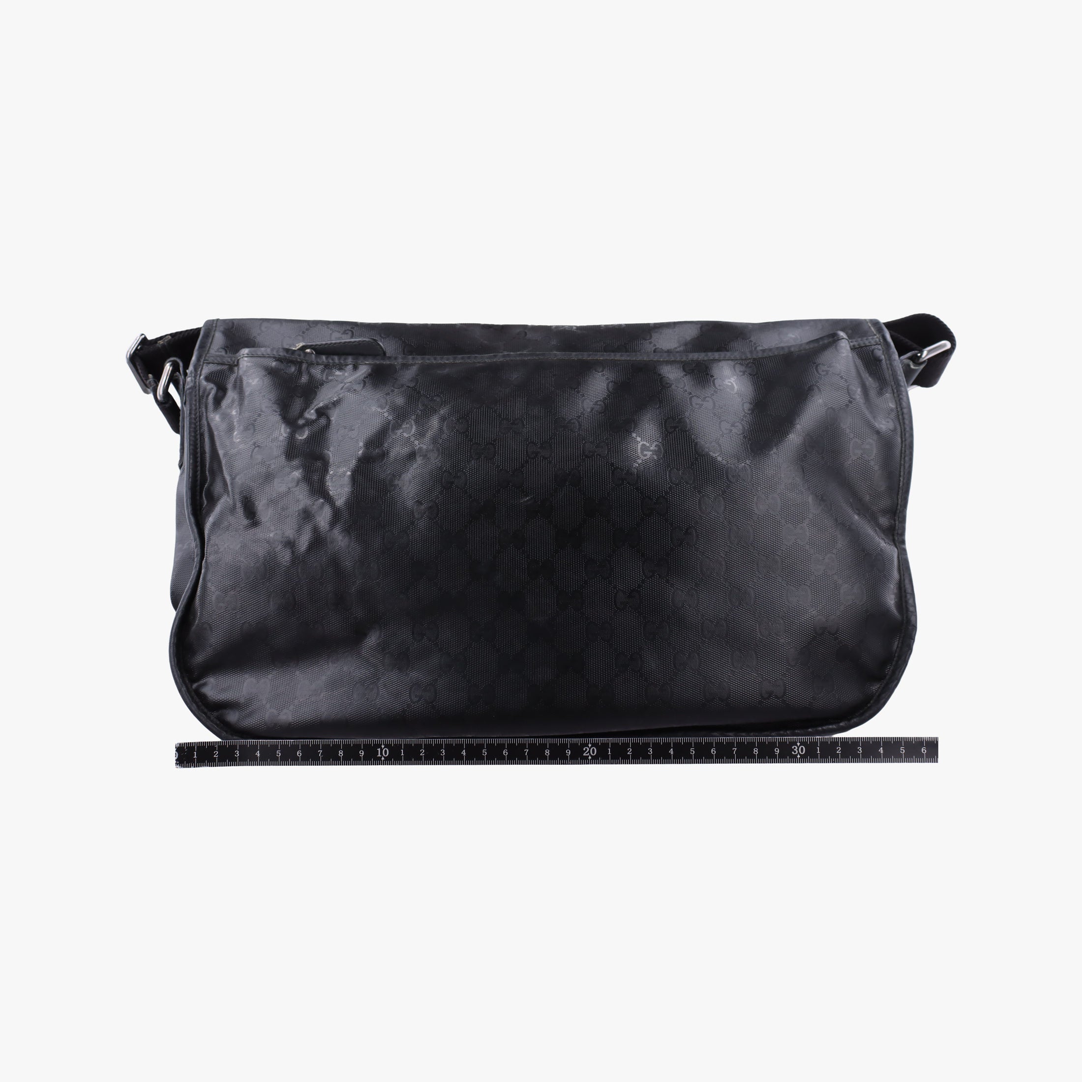 Pre-owned Gucci GG Imprime Messenger Black PVC coated canvas 201725 shoulderbag | stylenewstar