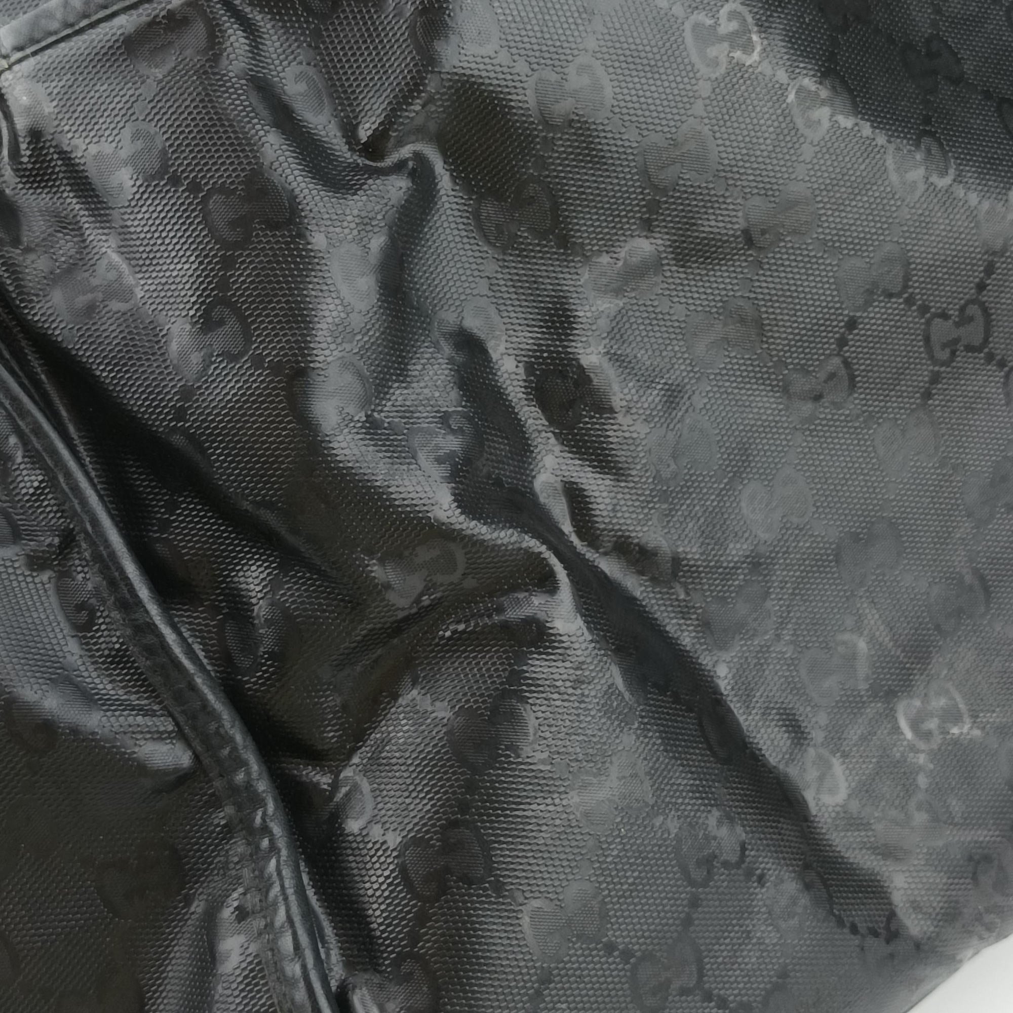 Pre-owned Gucci GG Imprime Messenger Black PVC coated canvas 201725 shoulderbag | stylenewstar
