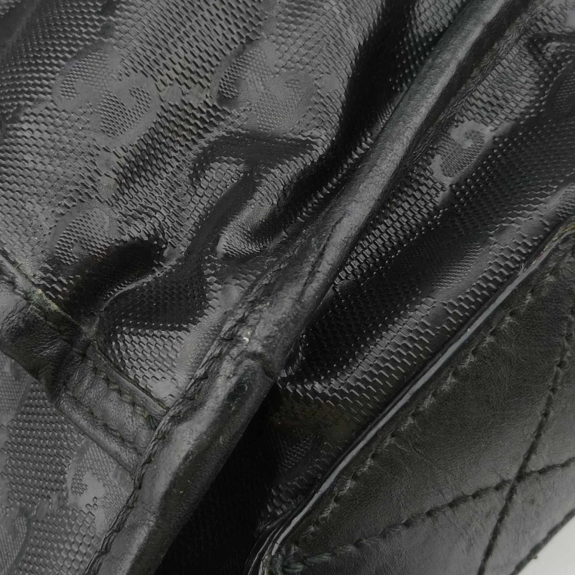Pre-owned Gucci GG Imprime Messenger Black PVC coated canvas 201725 shoulderbag | stylenewstar