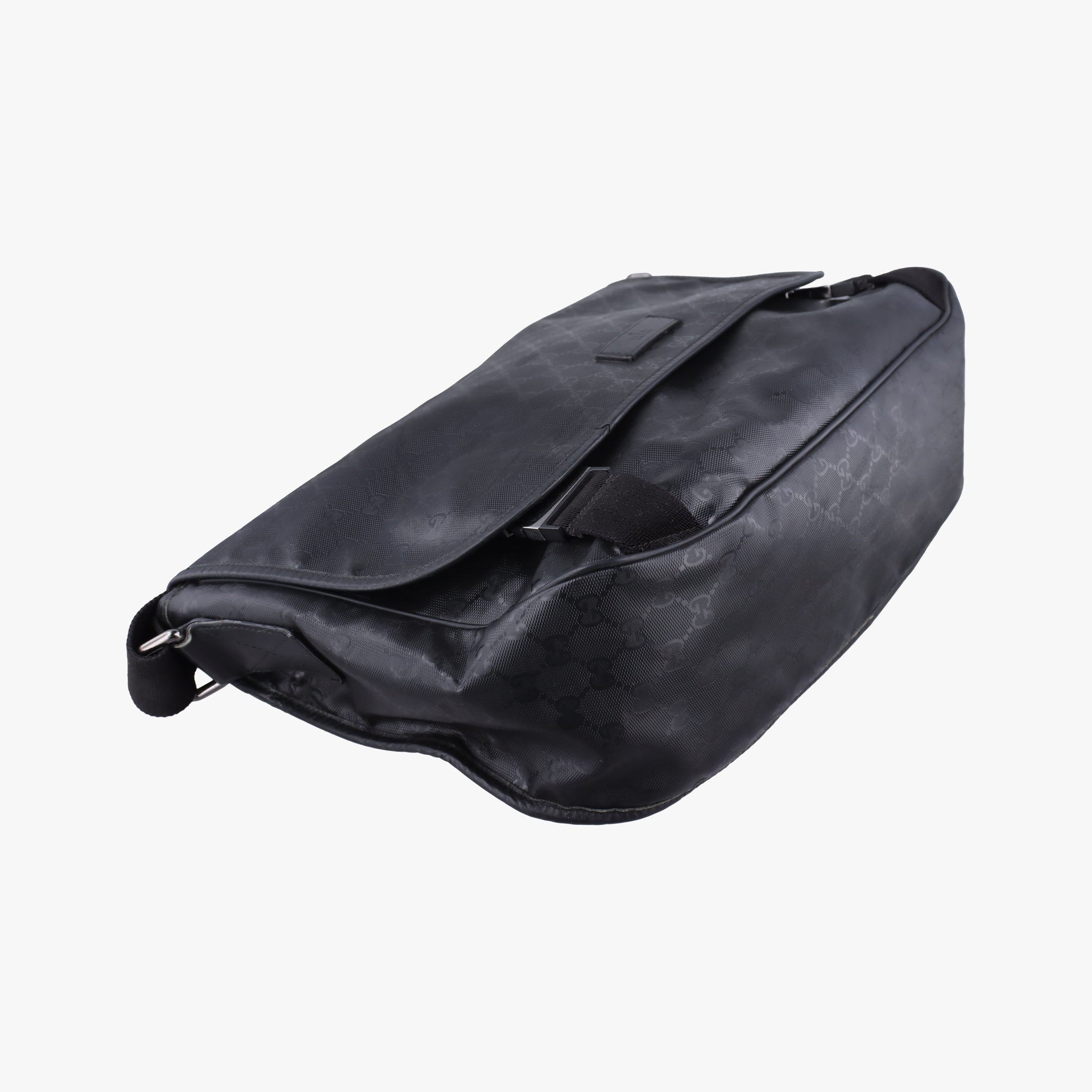 Pre-owned Gucci GG Imprime Messenger Black PVC coated canvas 201725 shoulderbag | stylenewstar
