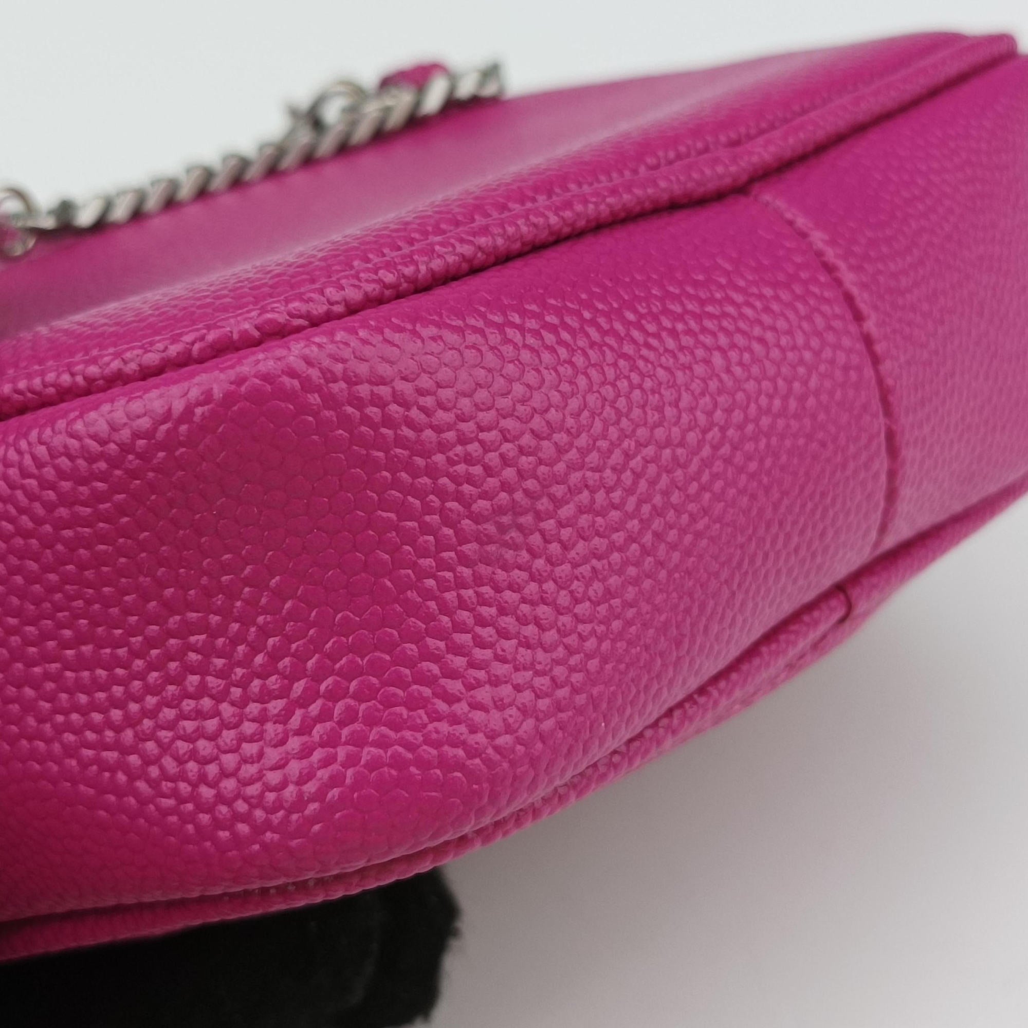 Pre-owned Yves Saint Laurent baby lou Rose Leather 635088 shoulderbag | stylenewstar