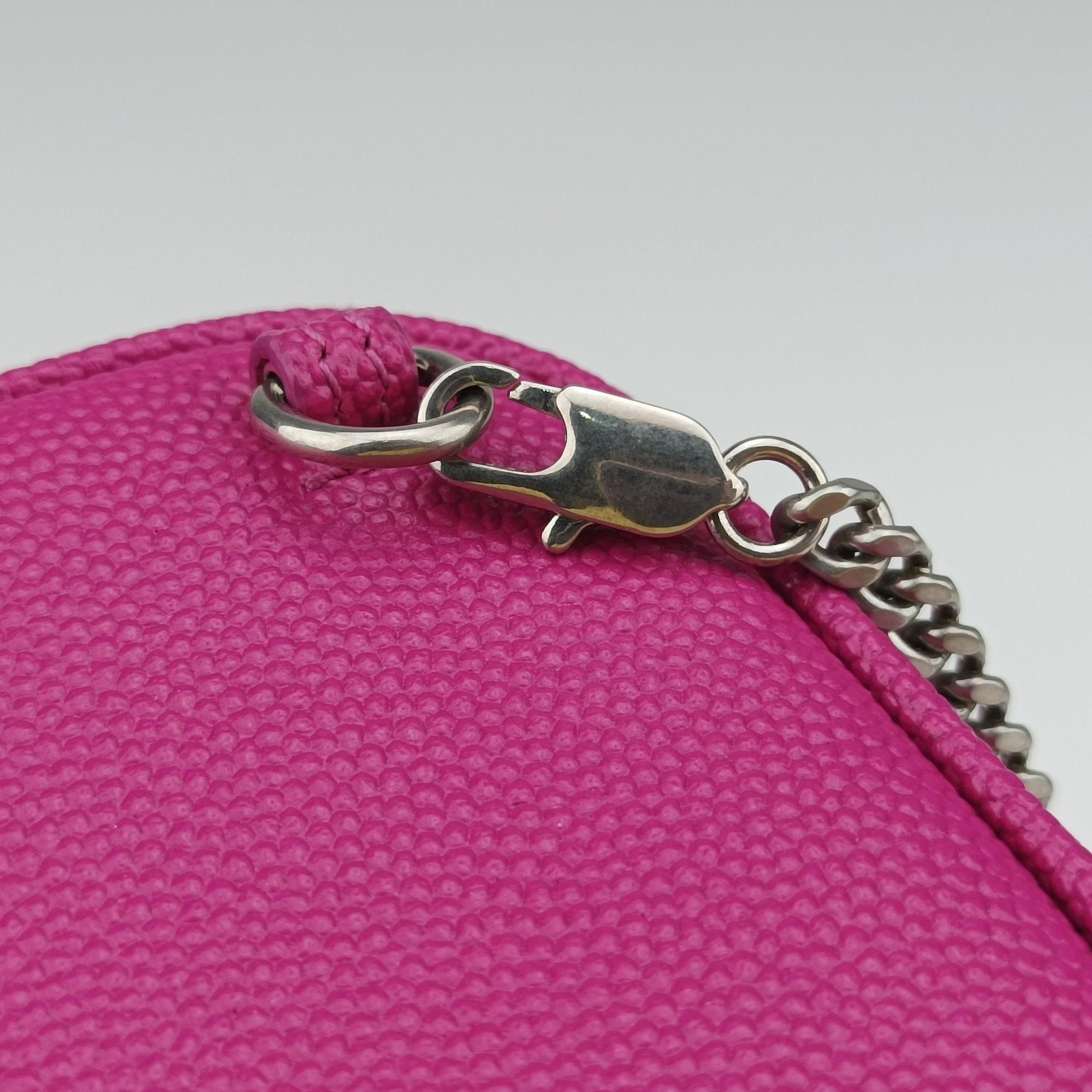 Pre-owned Yves Saint Laurent baby lou Rose Leather 635088 shoulderbag | stylenewstar
