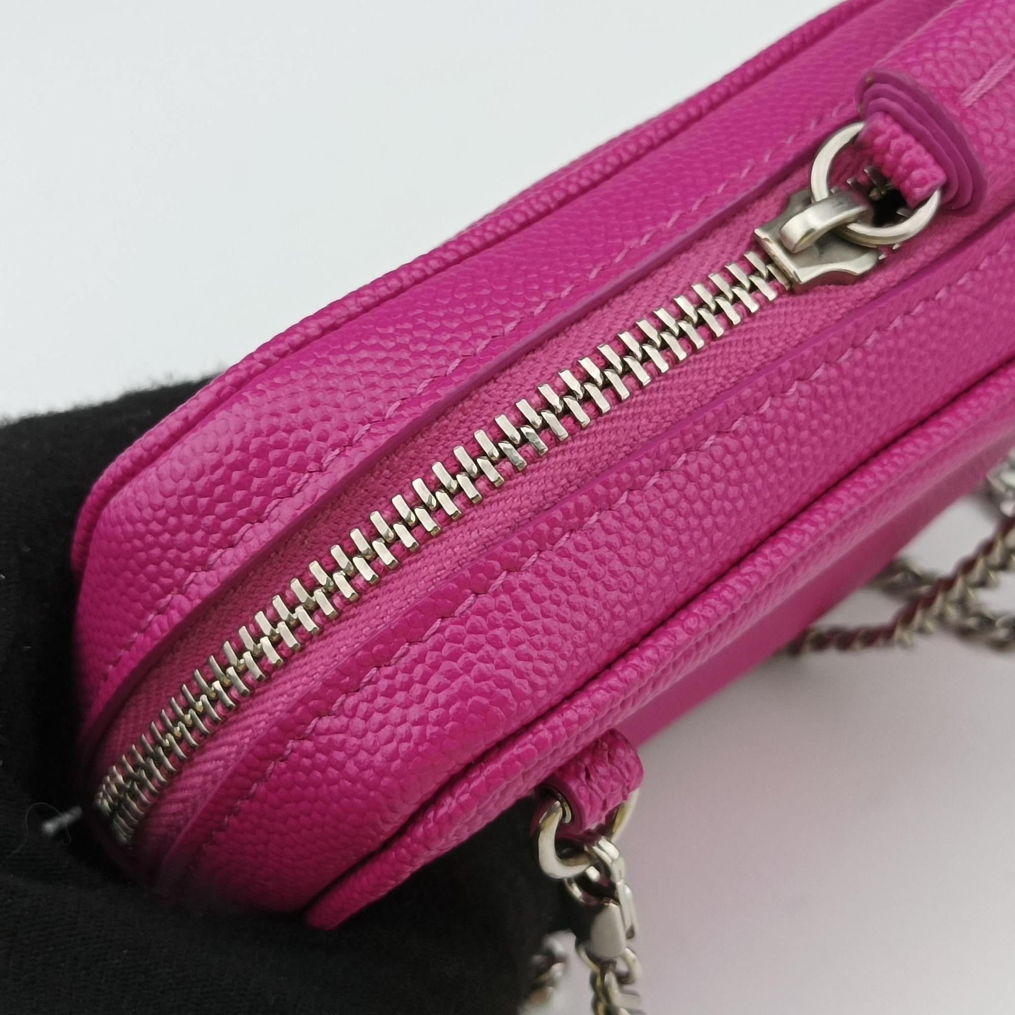 Pre-owned Yves Saint Laurent baby lou Rose Leather 635088 shoulderbag | stylenewstar