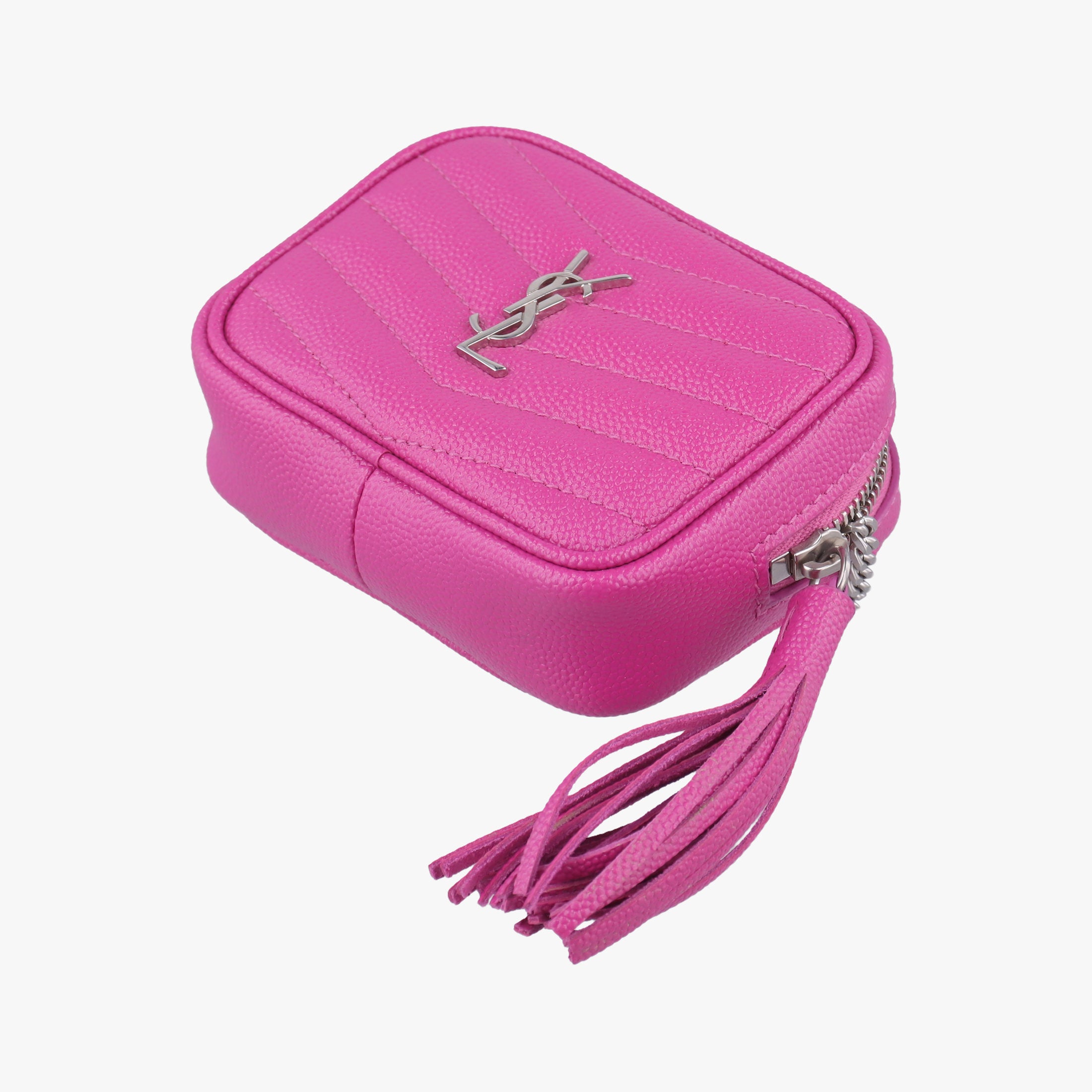 Pre-owned Yves Saint Laurent baby lou Rose Leather 635088 shoulderbag | stylenewstar
