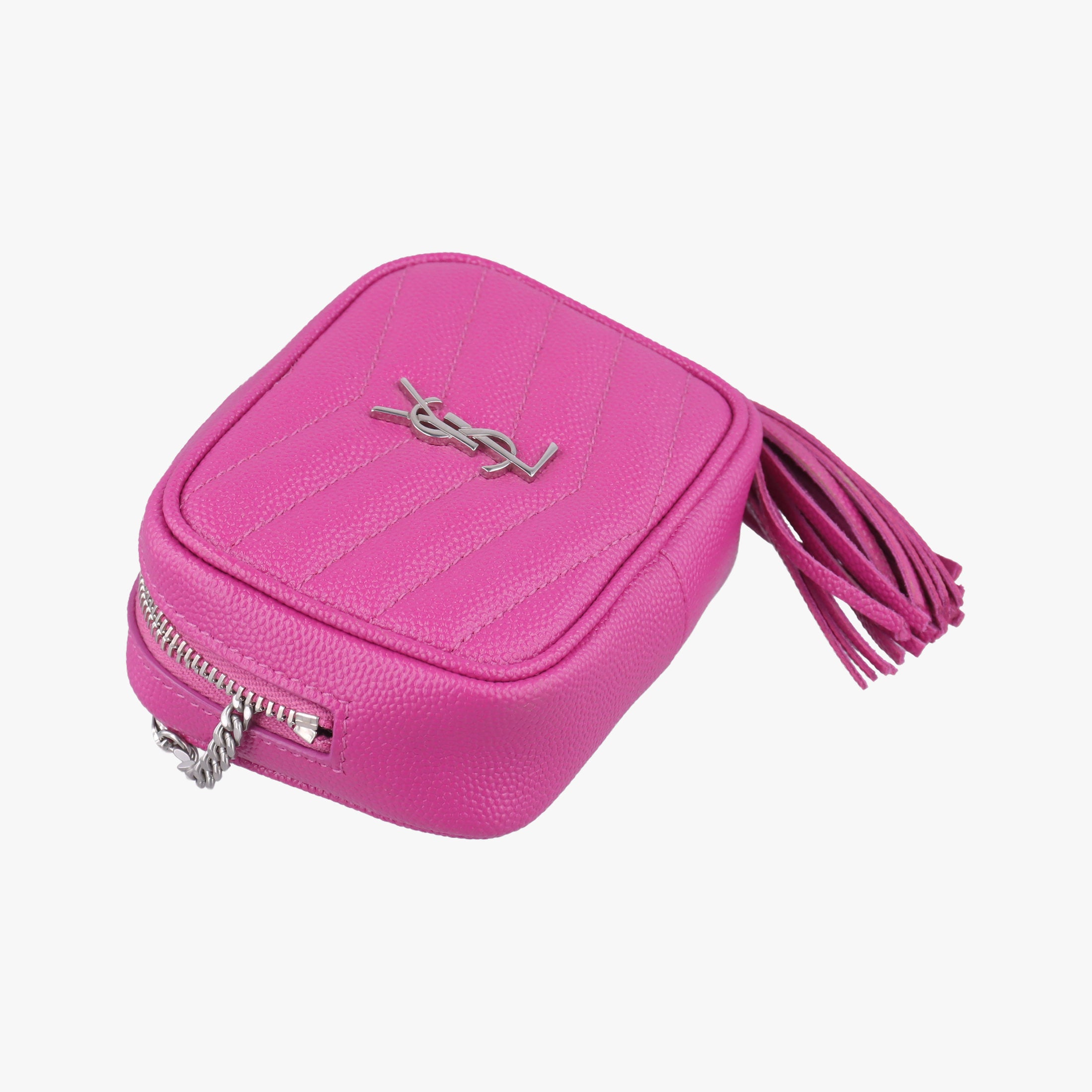 Pre-owned Yves Saint Laurent baby lou Rose Leather 635088 shoulderbag | stylenewstar