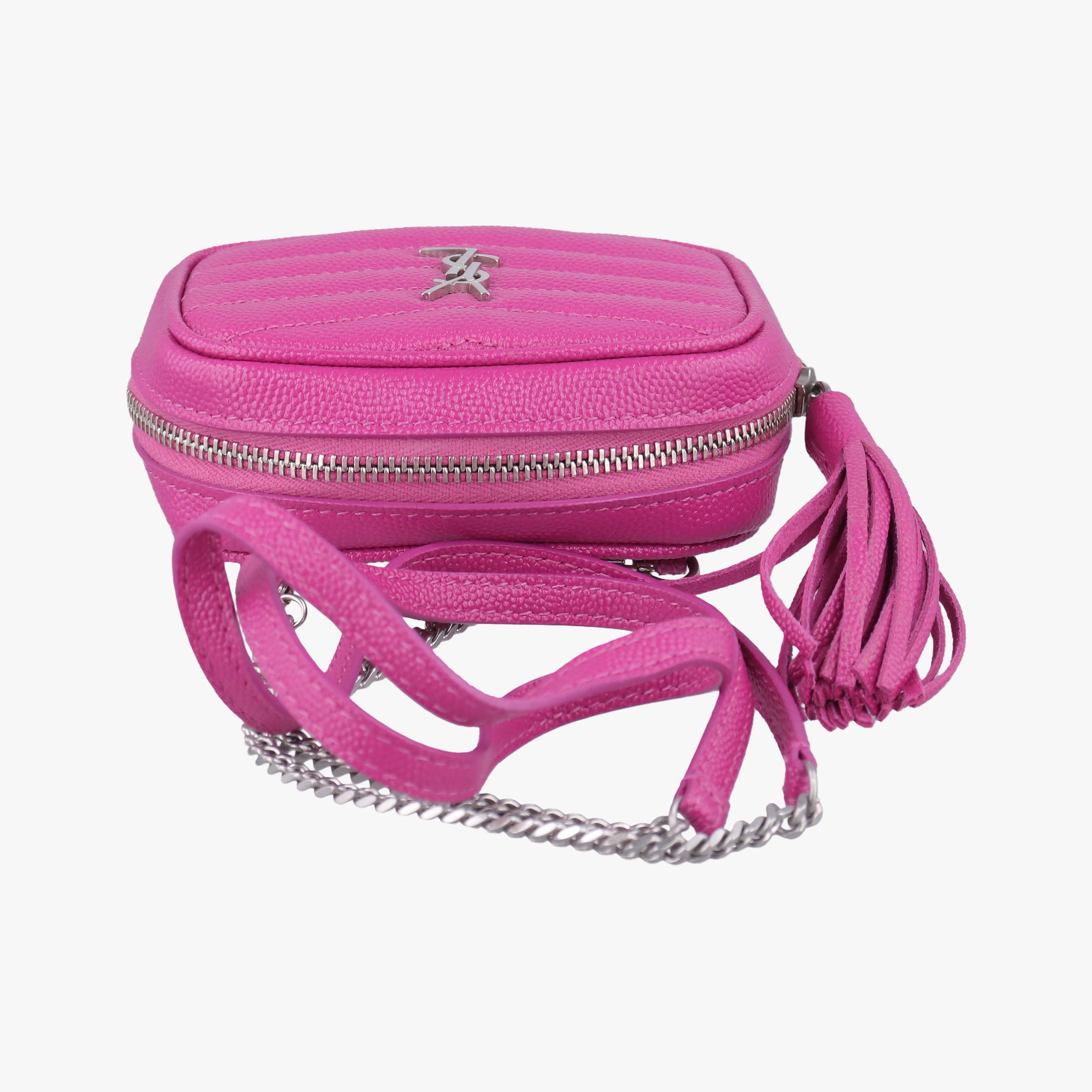 Pre-owned Yves Saint Laurent baby lou Rose Leather 635088 shoulderbag | stylenewstar