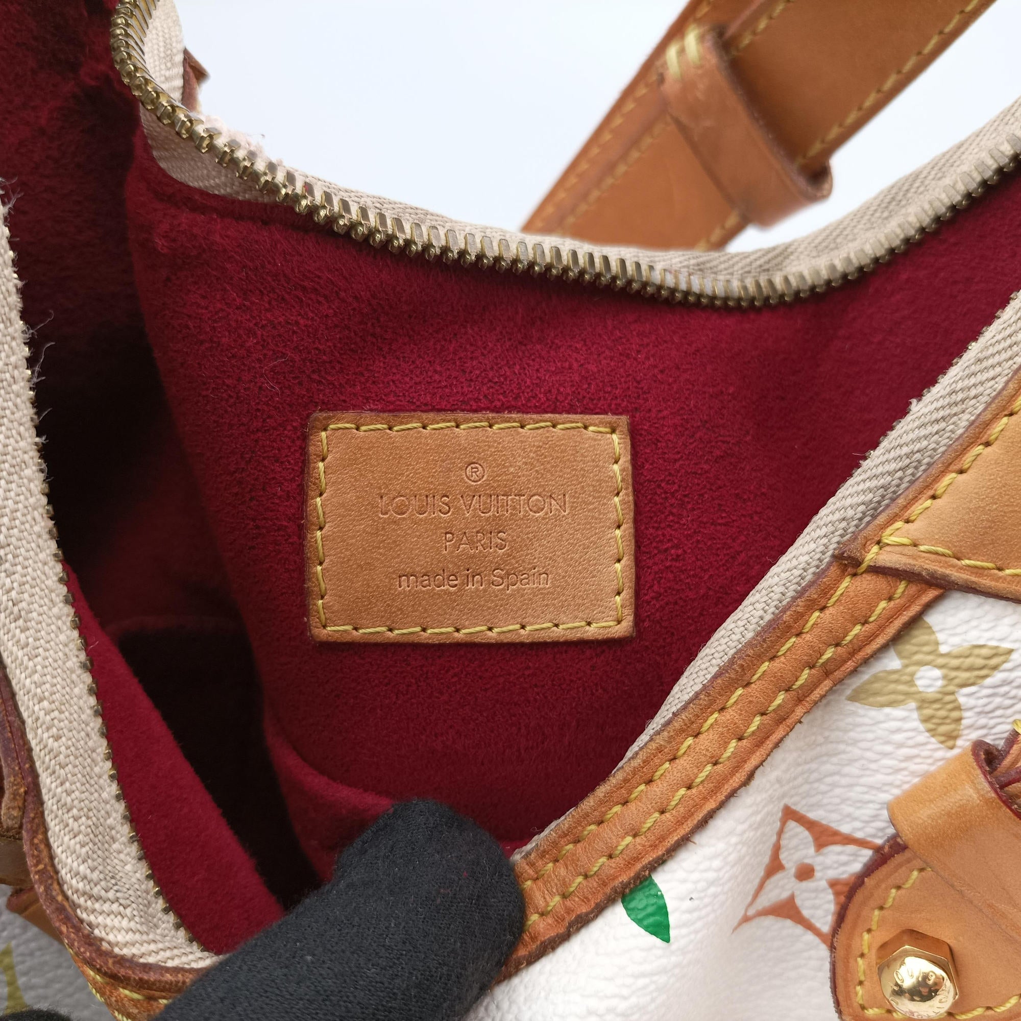 Secondhand Louis Vuitton GRETA white Monogram Multicolor M40195 shoulderbag | stylenewstar