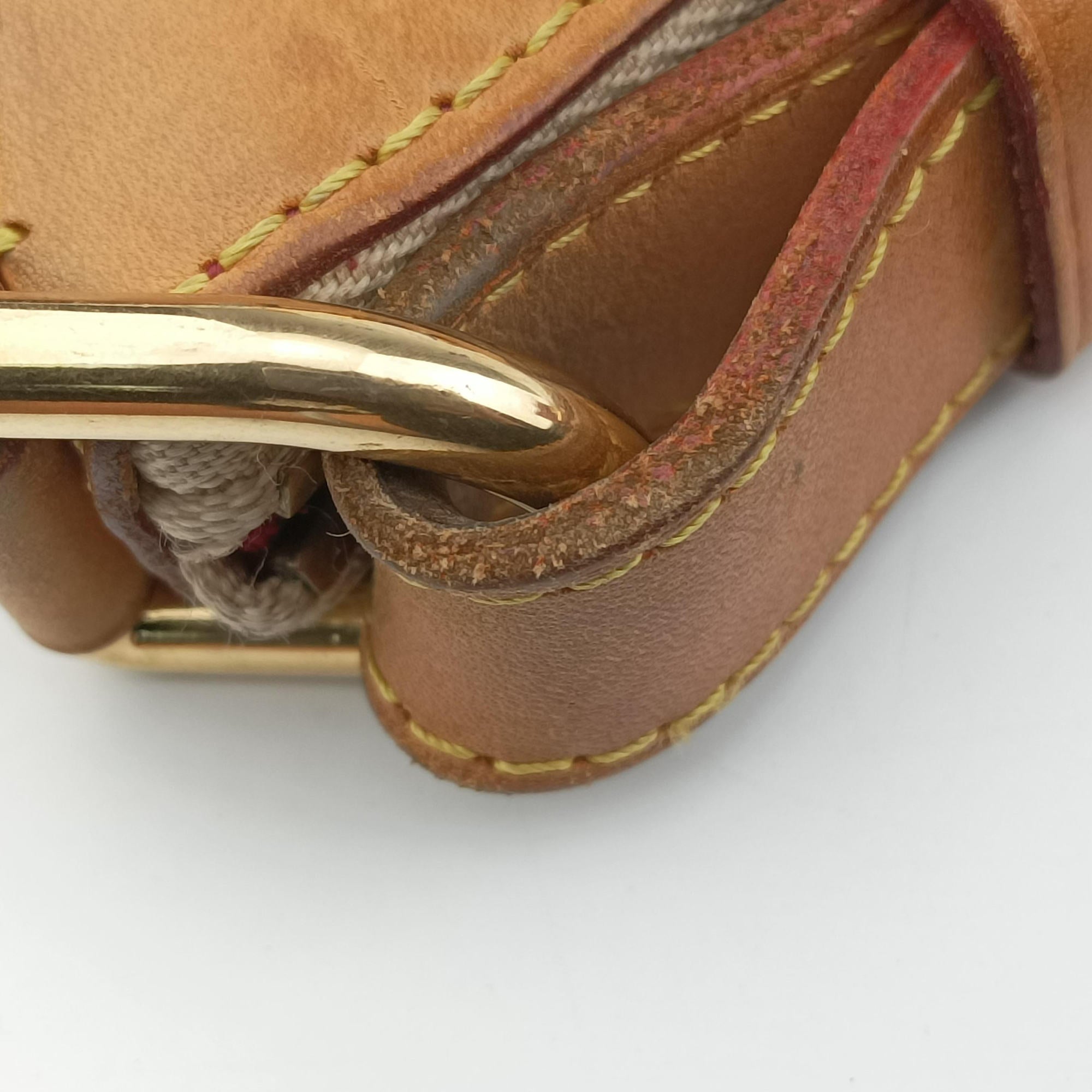 Secondhand Louis Vuitton GRETA white Monogram Multicolor M40195 shoulderbag | stylenewstar