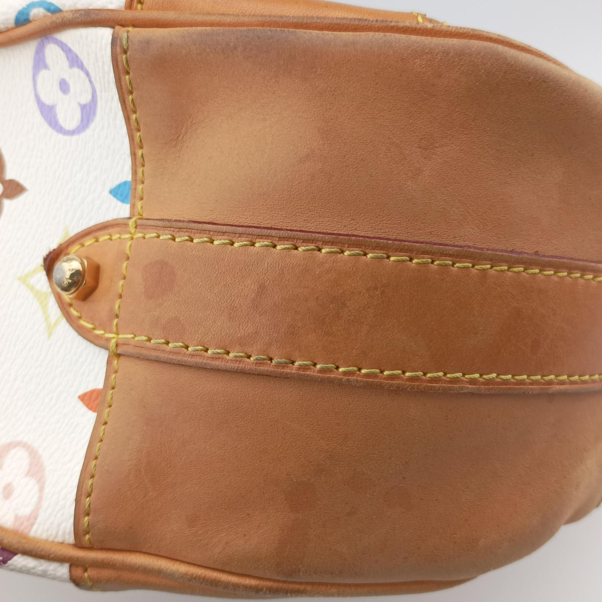 Secondhand Louis Vuitton GRETA white Monogram Multicolor M40195 shoulderbag | stylenewstar
